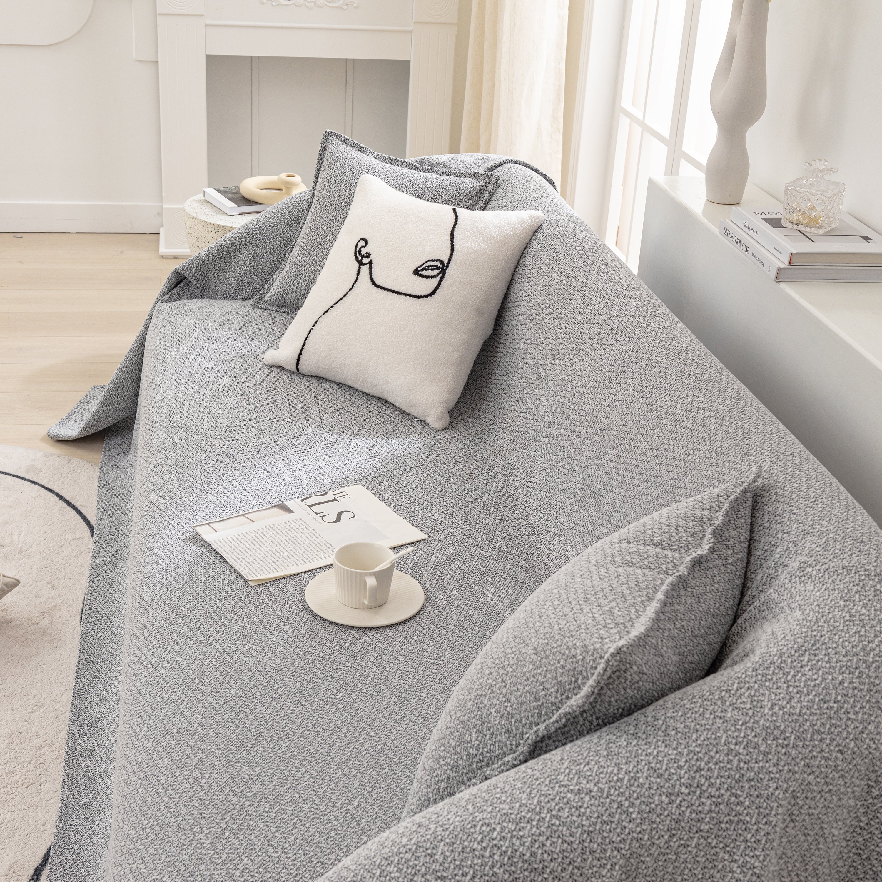 Couch Non Slip Covers for Sectionals, Sofa Cover Blanket, Extra Large Cover Throws for Couches - Image 9
