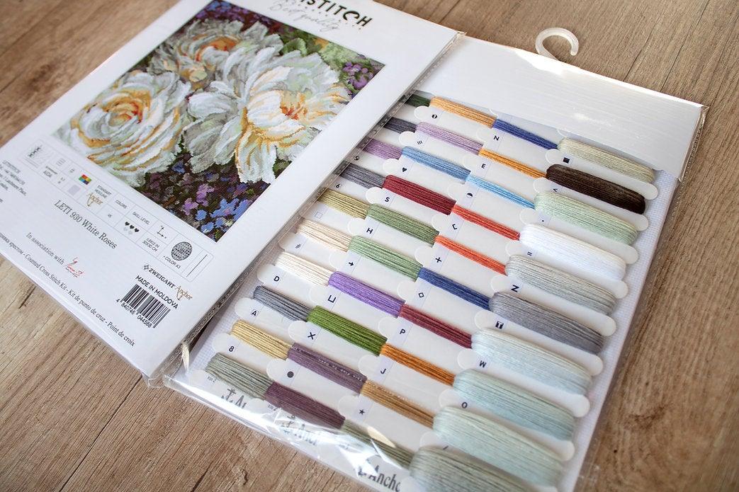 Counted Cross Stitch Kit White Roses Leti930 - Image 10