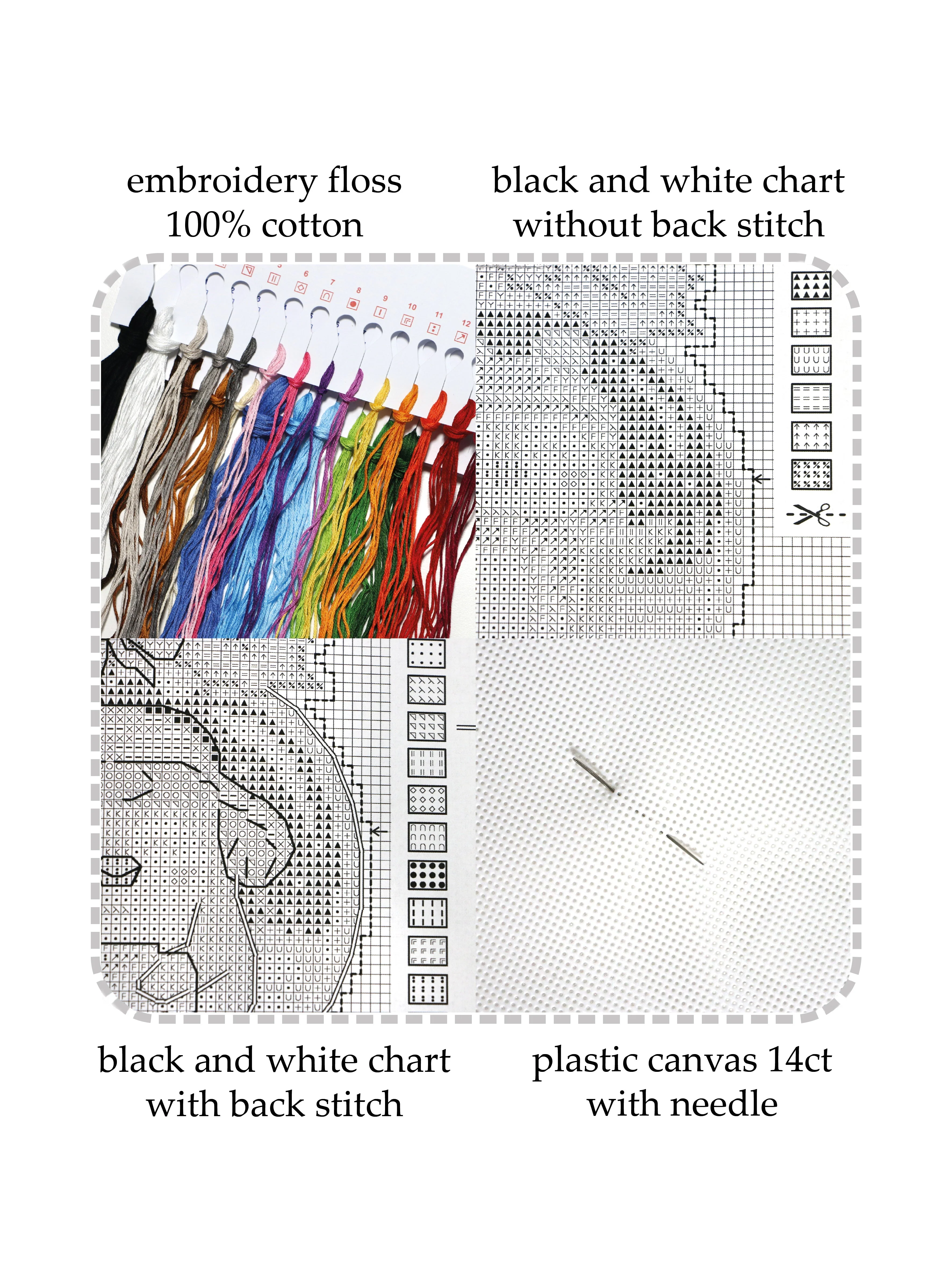 Counted Cross-Stitch Kit Winter Accessories 207CS - Image 2