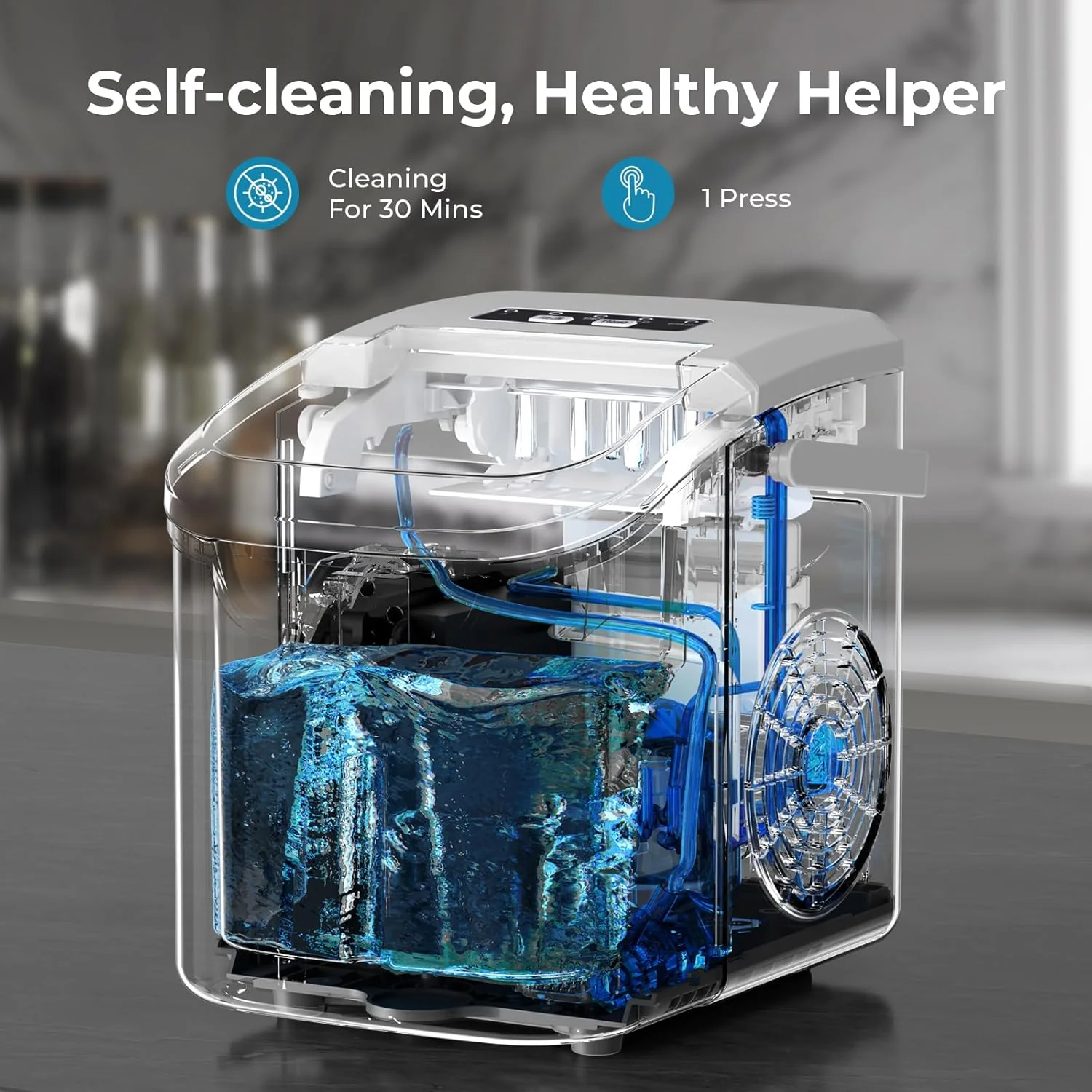 Countertop Ice Maker, 26 lbs/Day ice Production 58012RIM0 - Image 21