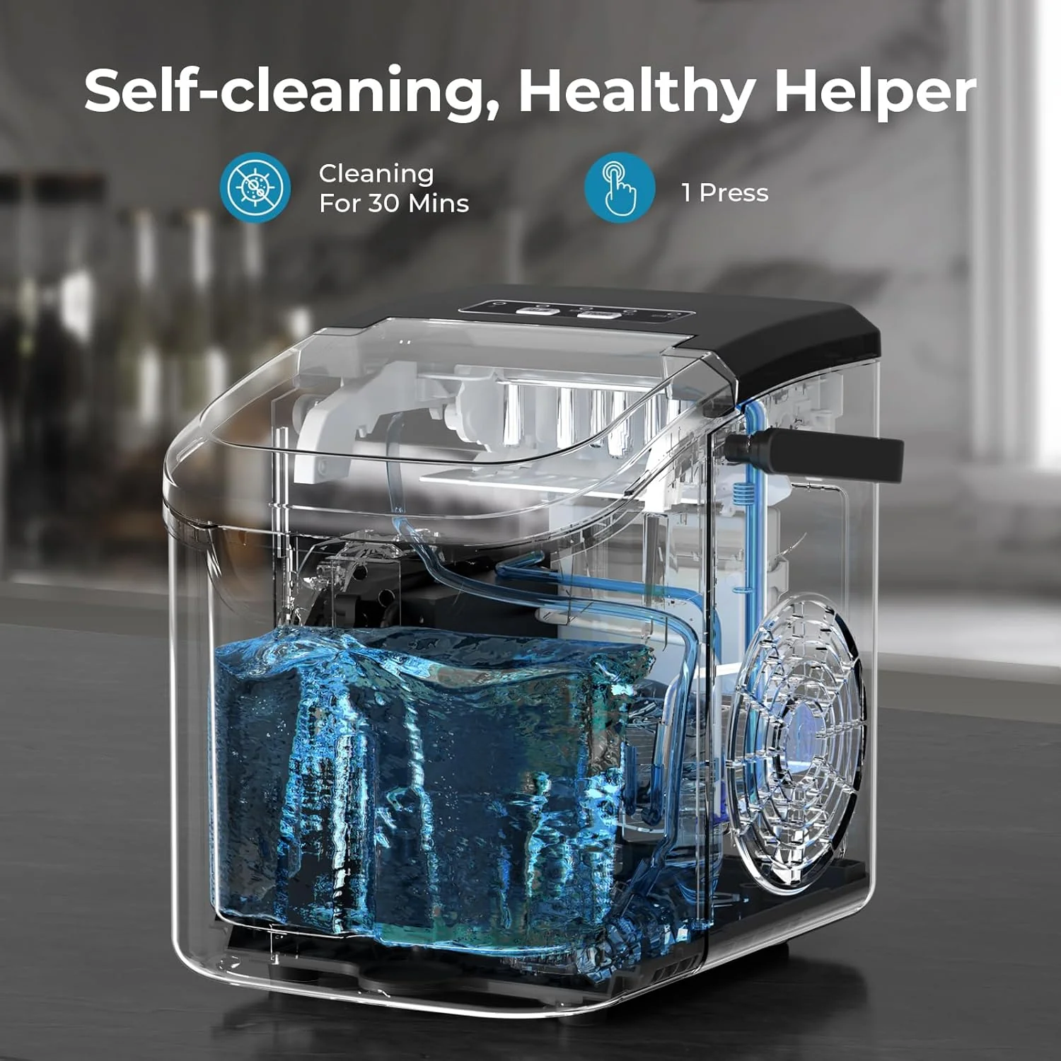 Countertop Ice Maker, 26 lbs/Day ice Production 58012RIM0 - Image 5