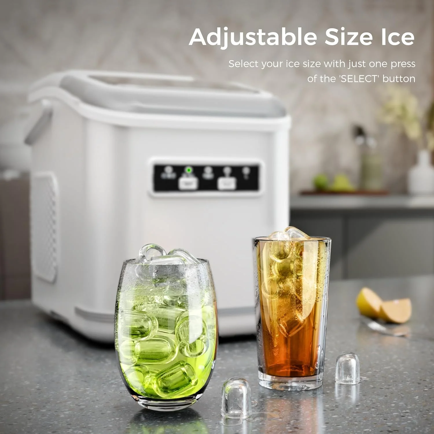 Countertop Ice Maker 9 Bullet Ice Cubes in 6 Mins,  Z5812K - Image 11