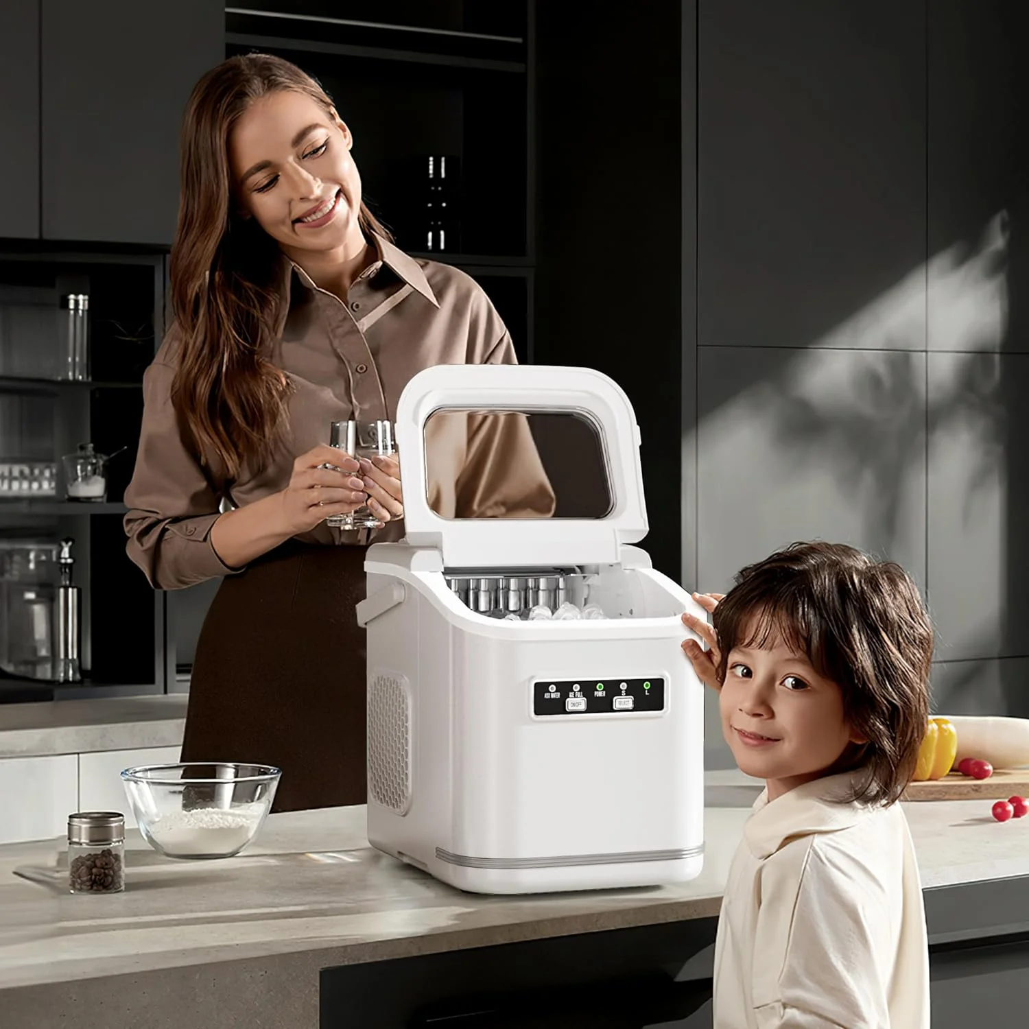 Countertop Ice Maker 9 Bullet Ice Cubes in 6 Mins,  Z5812K - Image 12