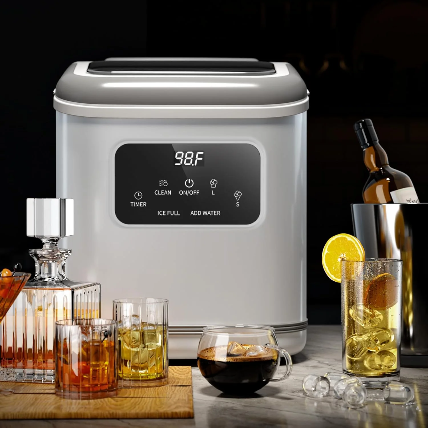 Countertop Ice Maker 9 Bullet Ice Cubes in 6 Mins,  Z5812K - Image 19