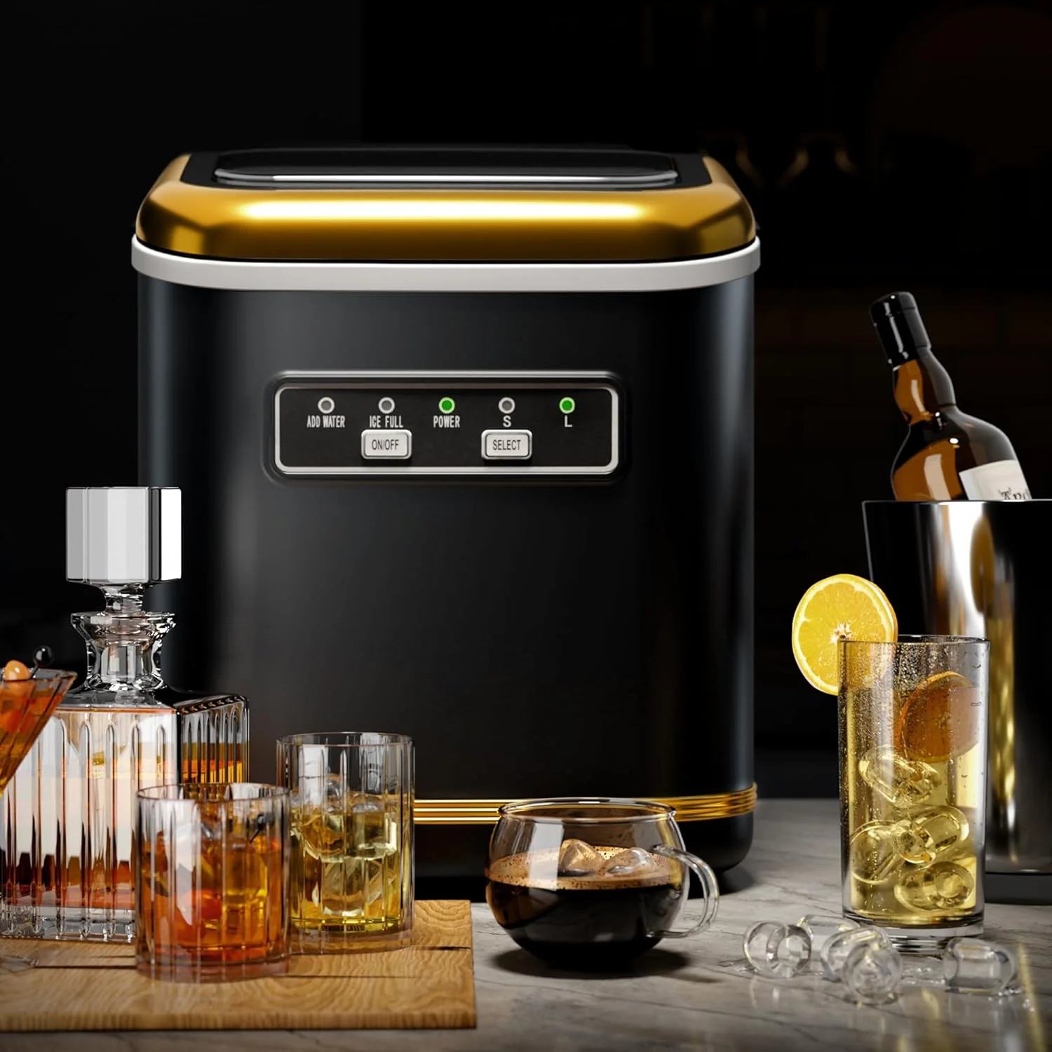 Countertop Ice Maker 9 Bullet Ice Cubes in 6 Mins,  Z5812K - Image 2