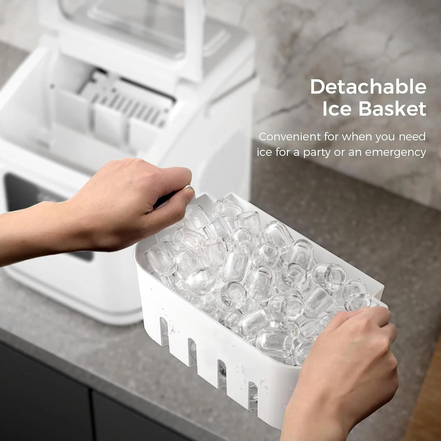 Countertop Ice Maker 9 Bullet Ice Cubes in 6 Mins,  Z5812K - Image 21