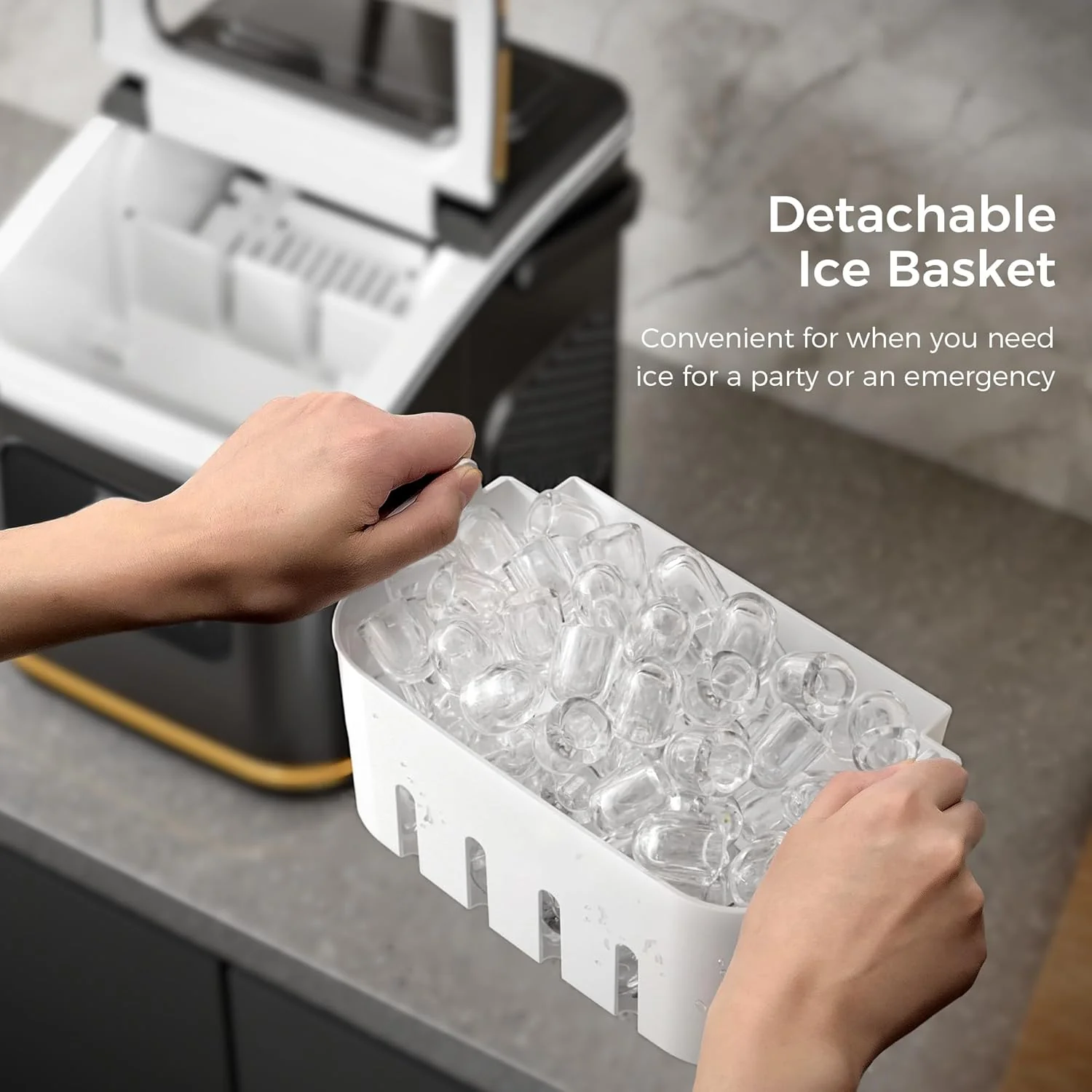 Countertop Ice Maker 9 Bullet Ice Cubes in 6 Mins,  Z5812K - Image 29