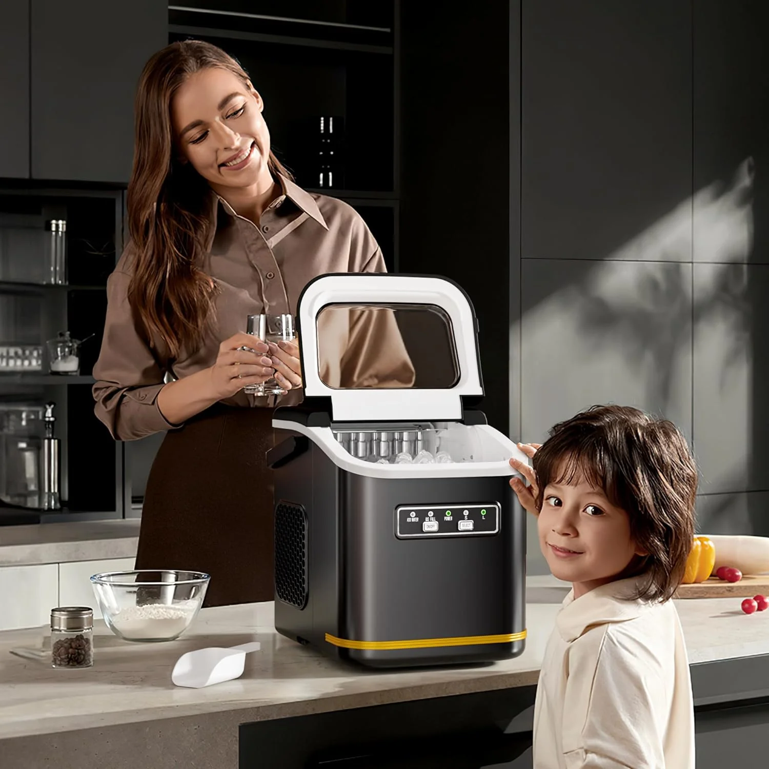 Countertop Ice Maker 9 Bullet Ice Cubes in 6 Mins,  Z5812K - Image 7