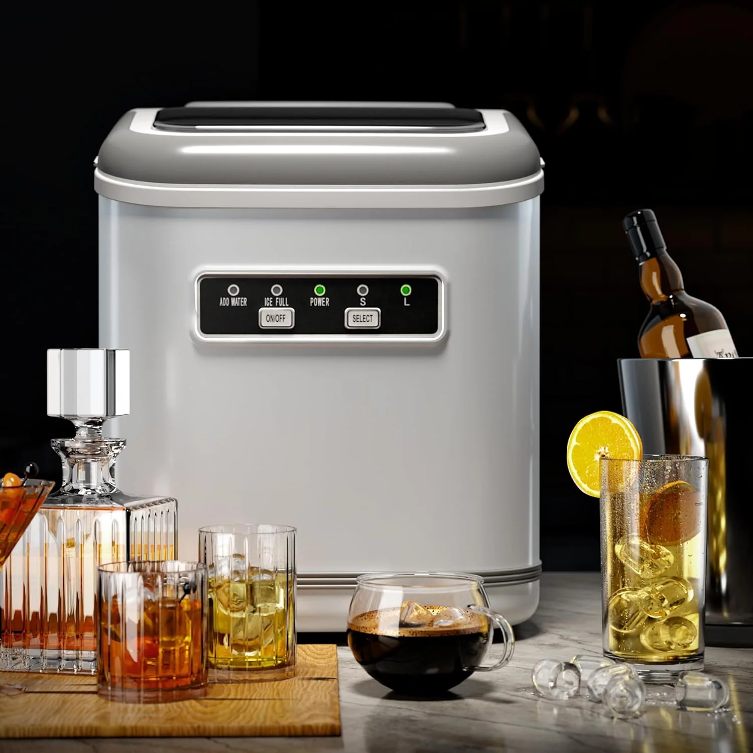 Countertop Ice Maker 9 Bullet Ice Cubes in 6 Mins,  Z5812K - Image 9