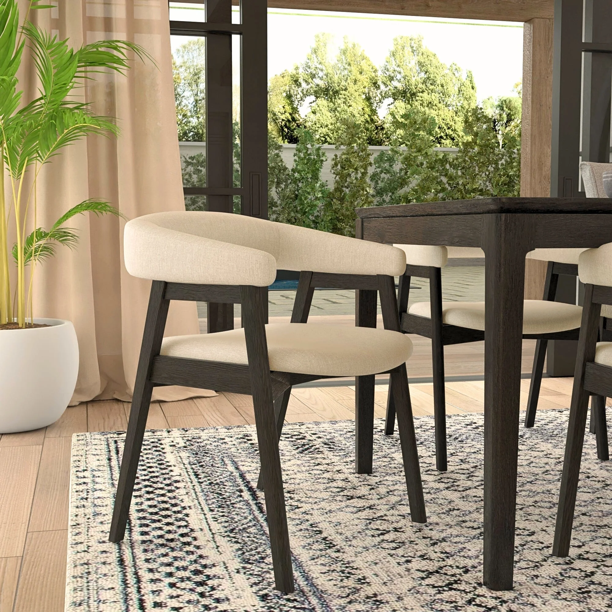 Cove Curved Back Side Chairs - Image 9