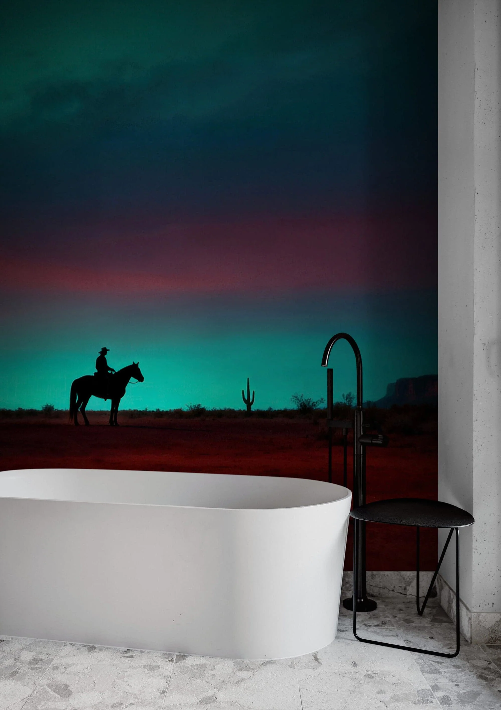 Cowboy on Horse Western Theme Wall Mural. #7068 - Image 6