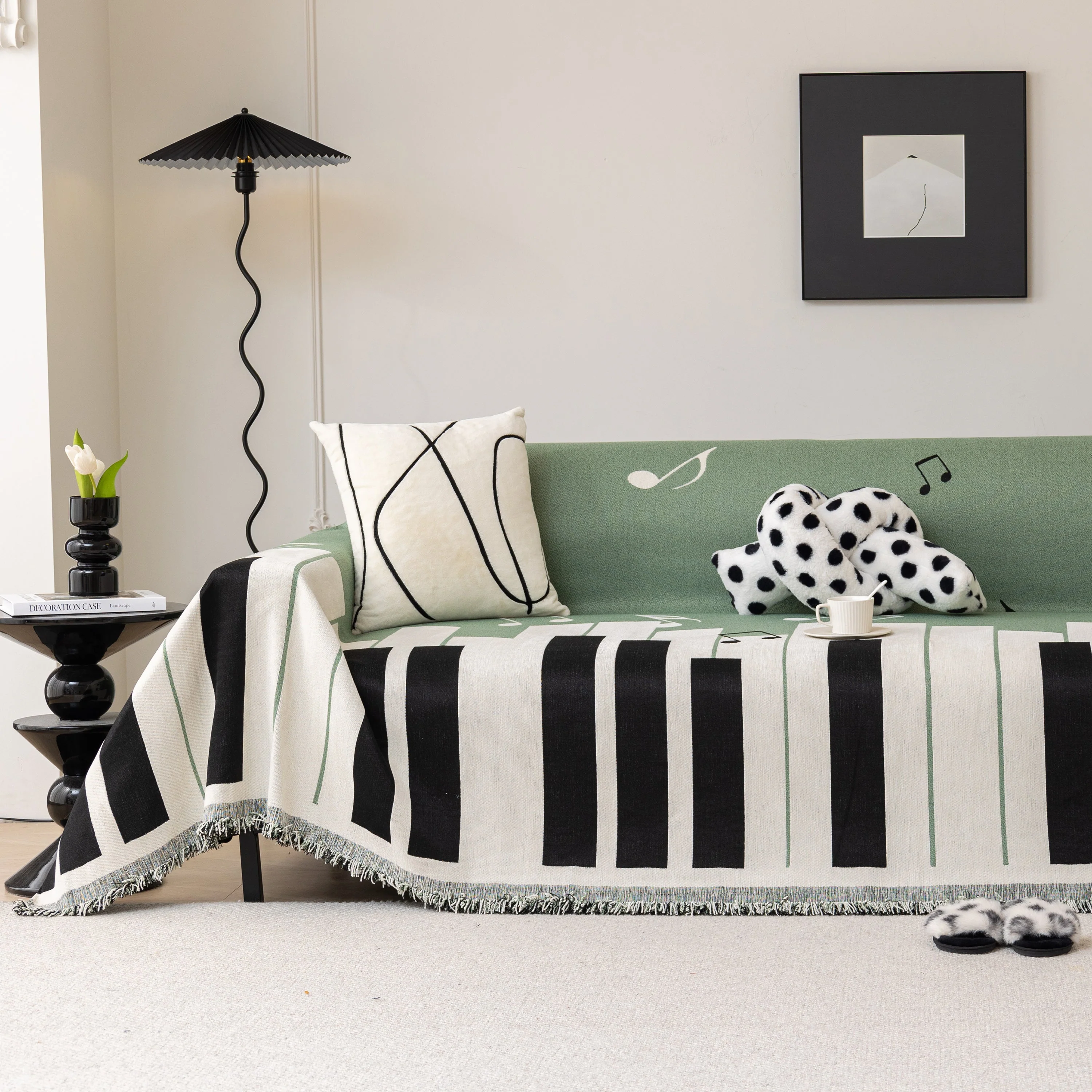 Cozy Chenille Dynamic Notes Sectional Couch Cover Blanket, Perfect Couch Throw Covers for Pets - Image 29