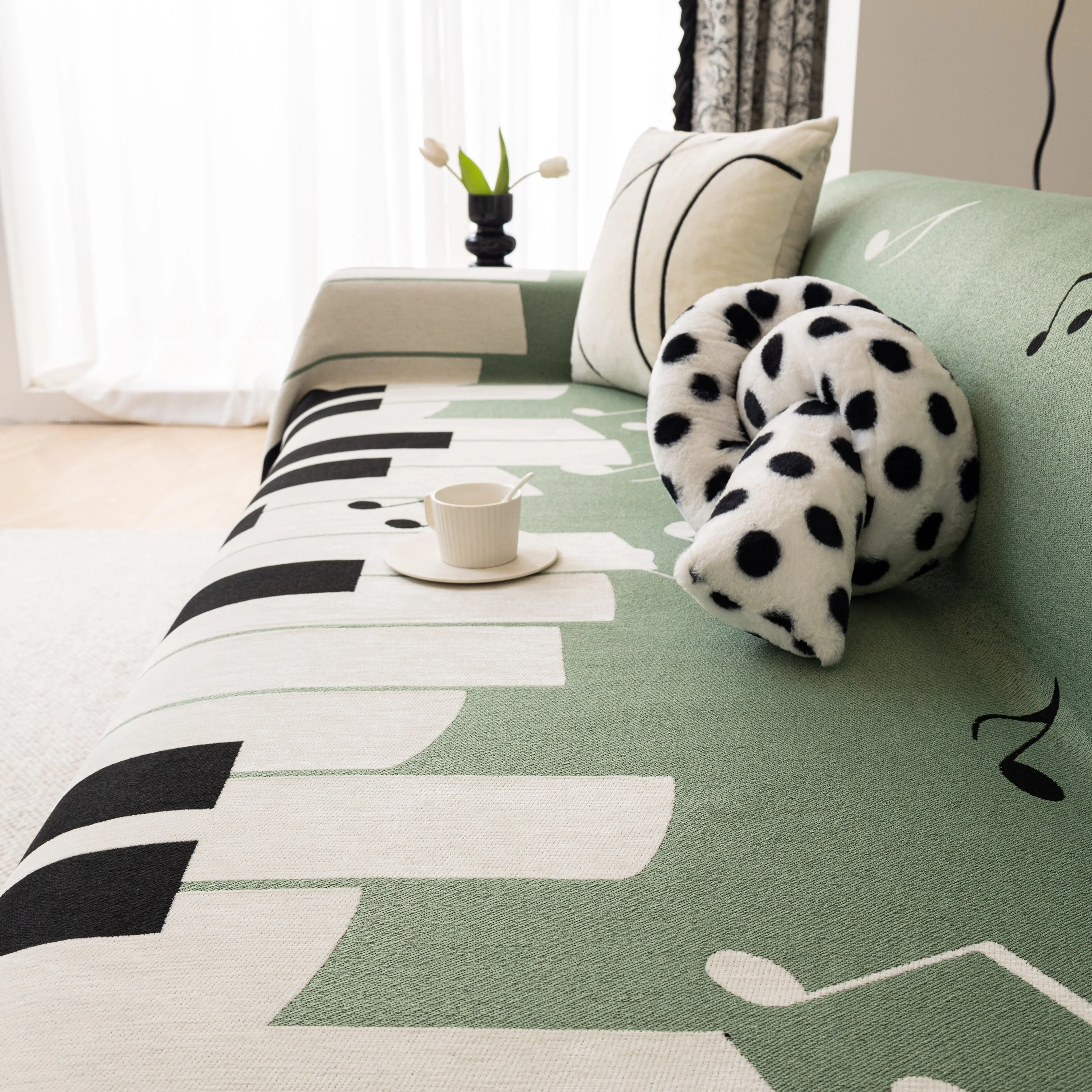 Cozy Chenille Dynamic Notes Sectional Couch Cover Blanket, Perfect Couch Throw Covers for Pets - Image 40