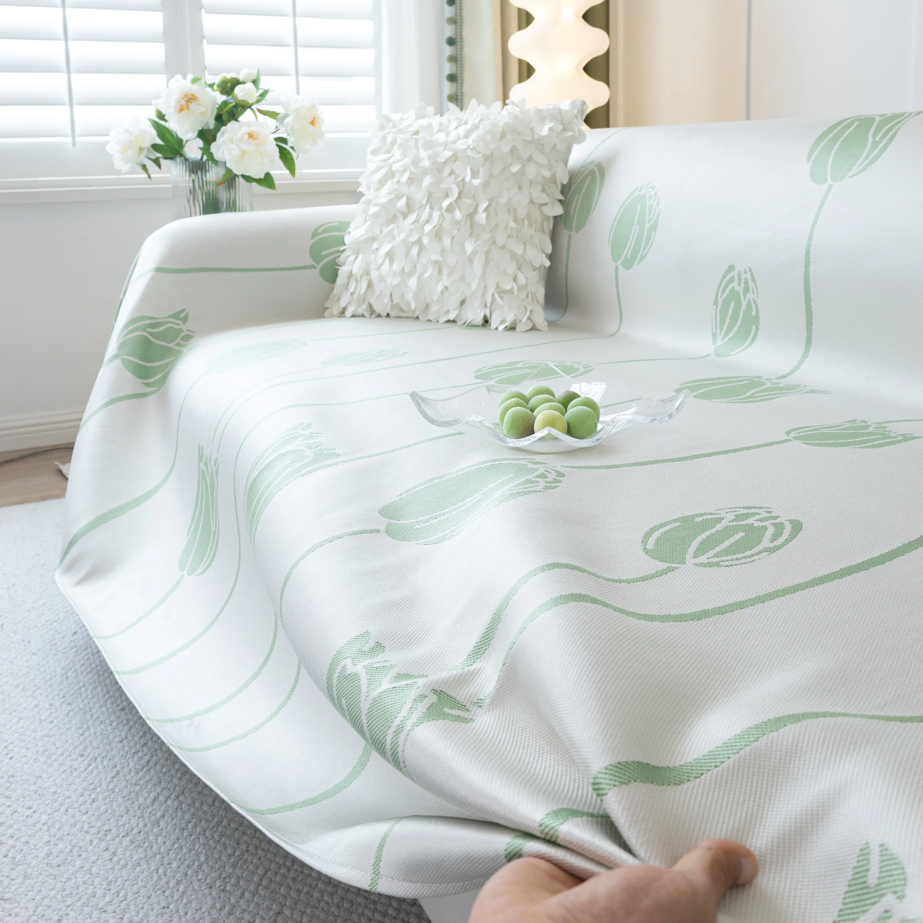 Cozy Cooling Tulip Sofa Throw Covers, Decorative & Breathable Couch Cover, Elegant Couch Protector - Image 28
