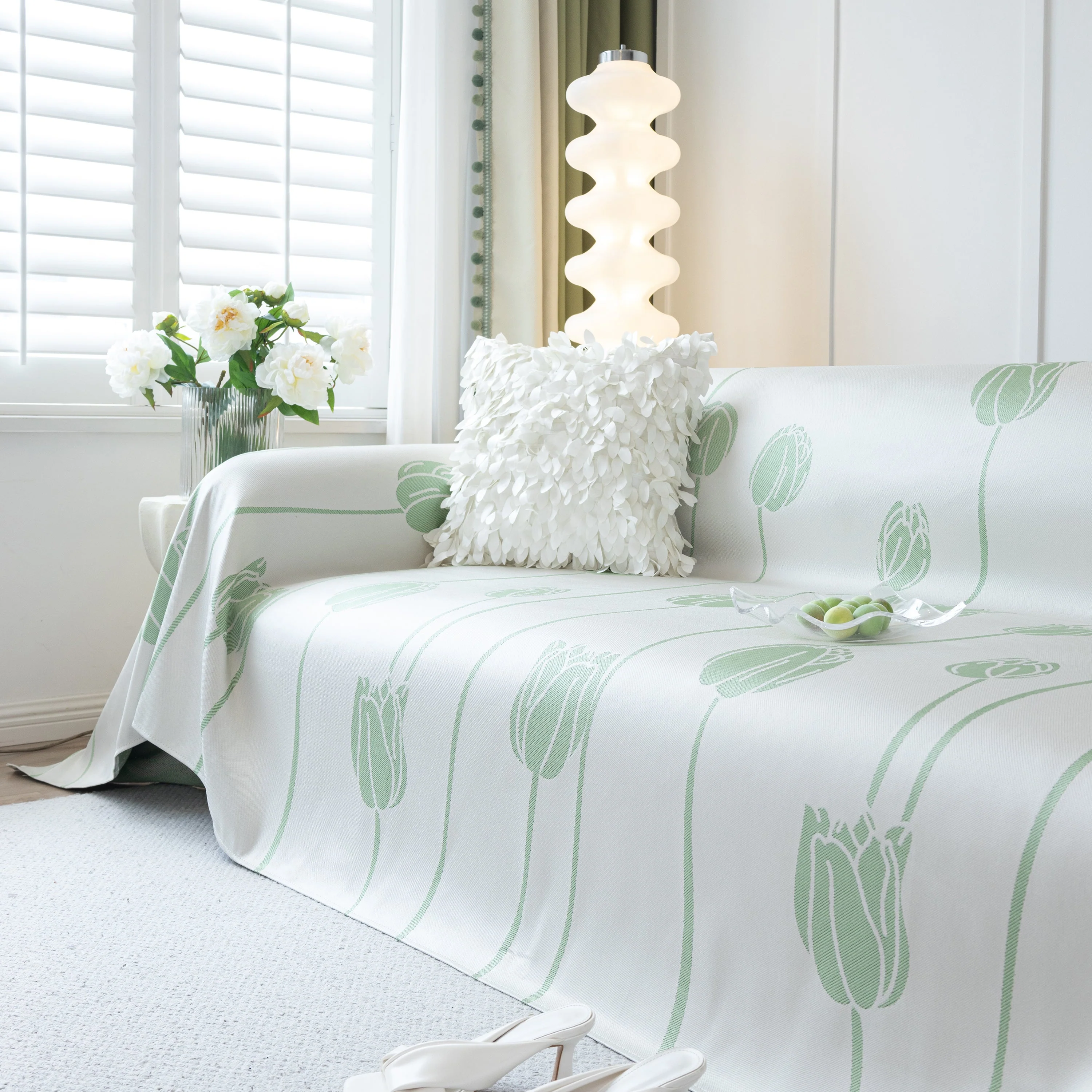 Cozy Cooling Tulip Sofa Throw Covers, Decorative & Breathable Couch Cover, Elegant Couch Protector - Image 31
