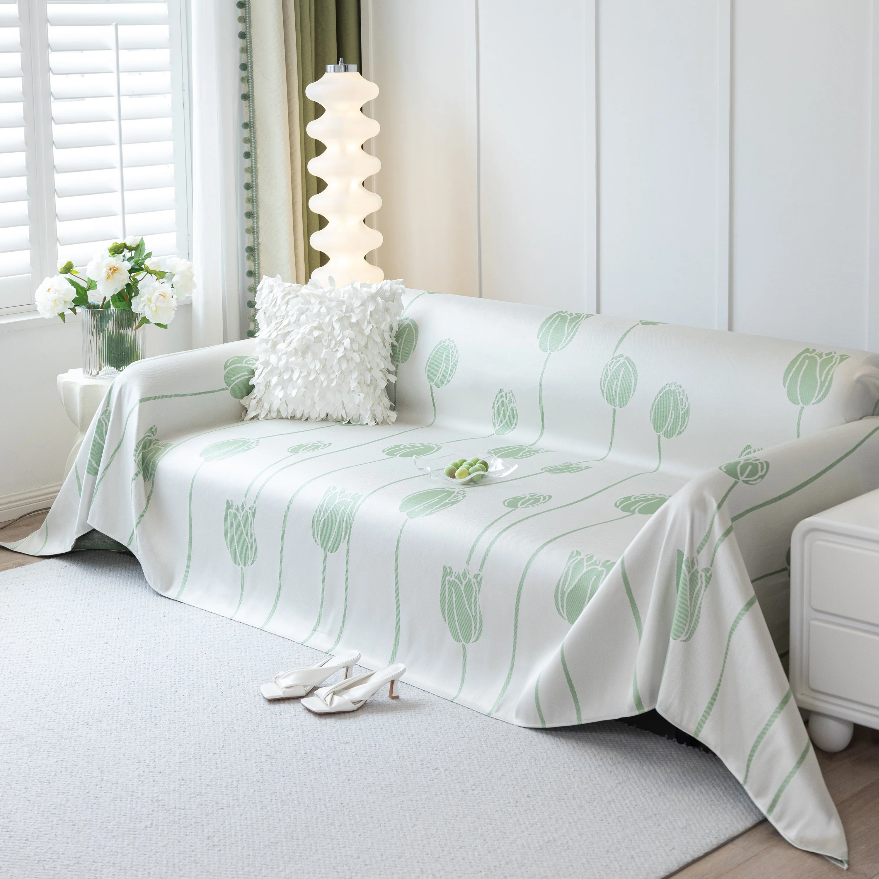 Cozy Cooling Tulip Sofa Throw Covers, Decorative & Breathable Couch Cover, Elegant Couch Protector - Image 34