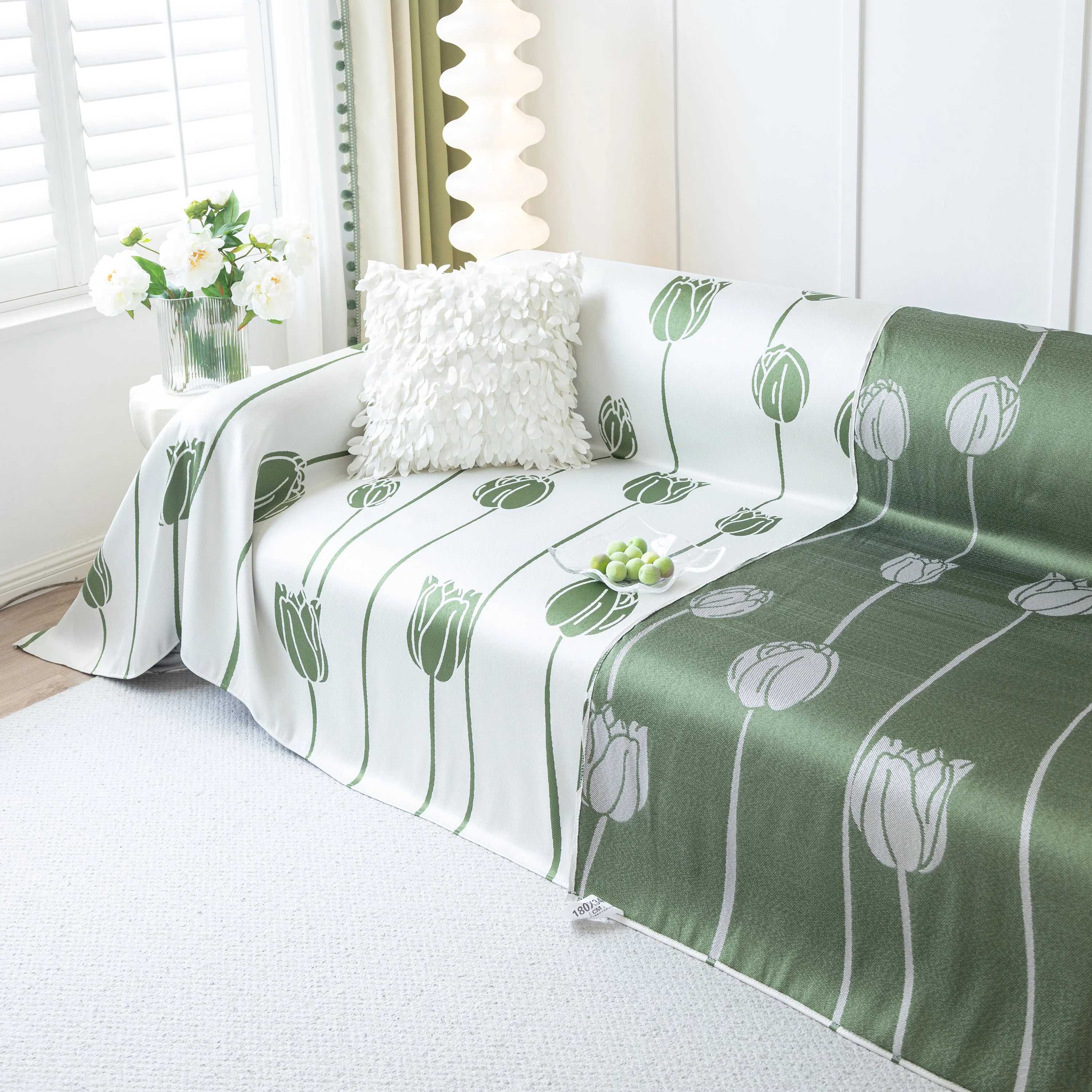 Cozy Cooling Tulip Sofa Throw Covers, Decorative & Breathable Couch Cover, Elegant Couch Protector - Image 7