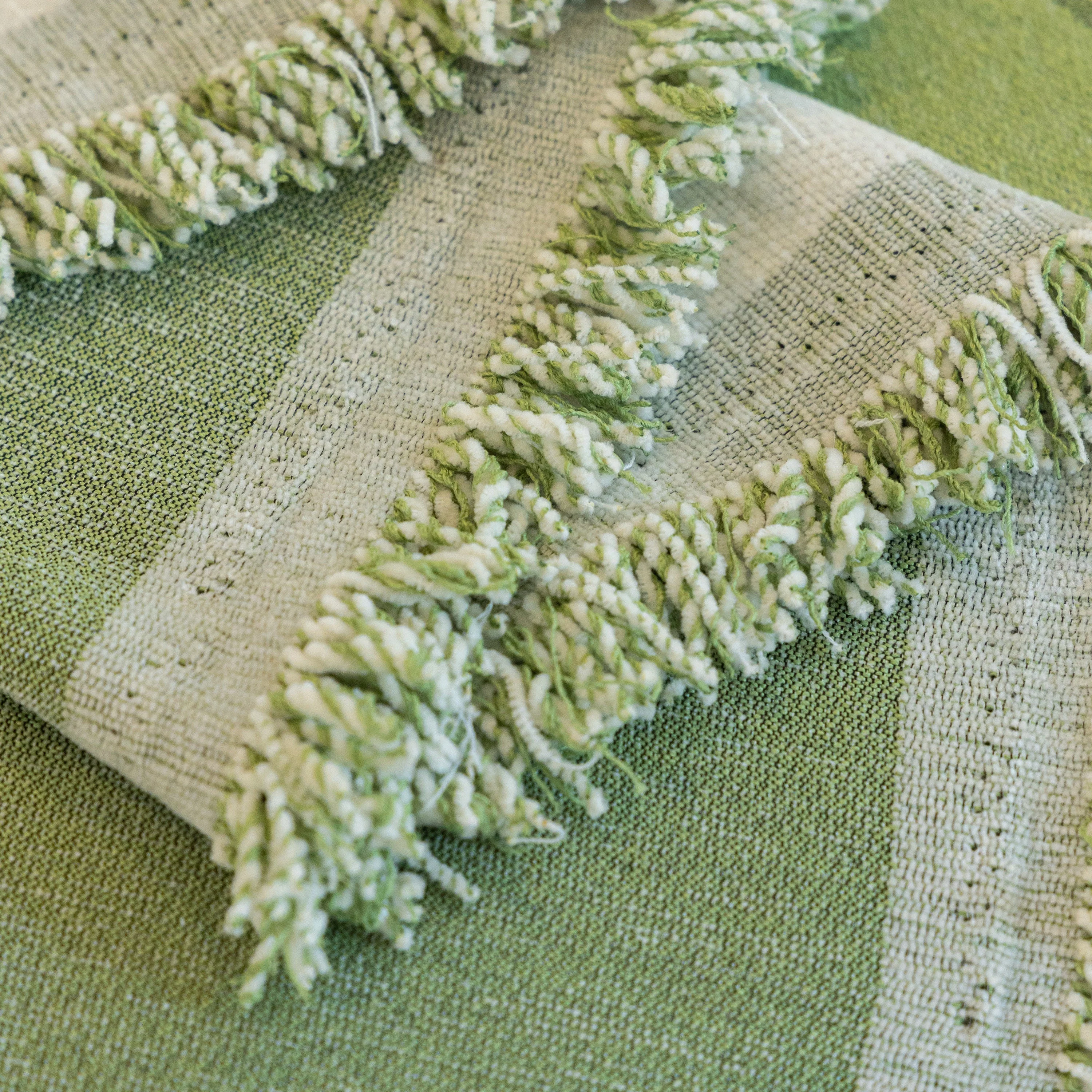 Cozy Couch Throw Blanket with Tassels, Jacquard Leaf Pattern Furniture Protector - Image 13