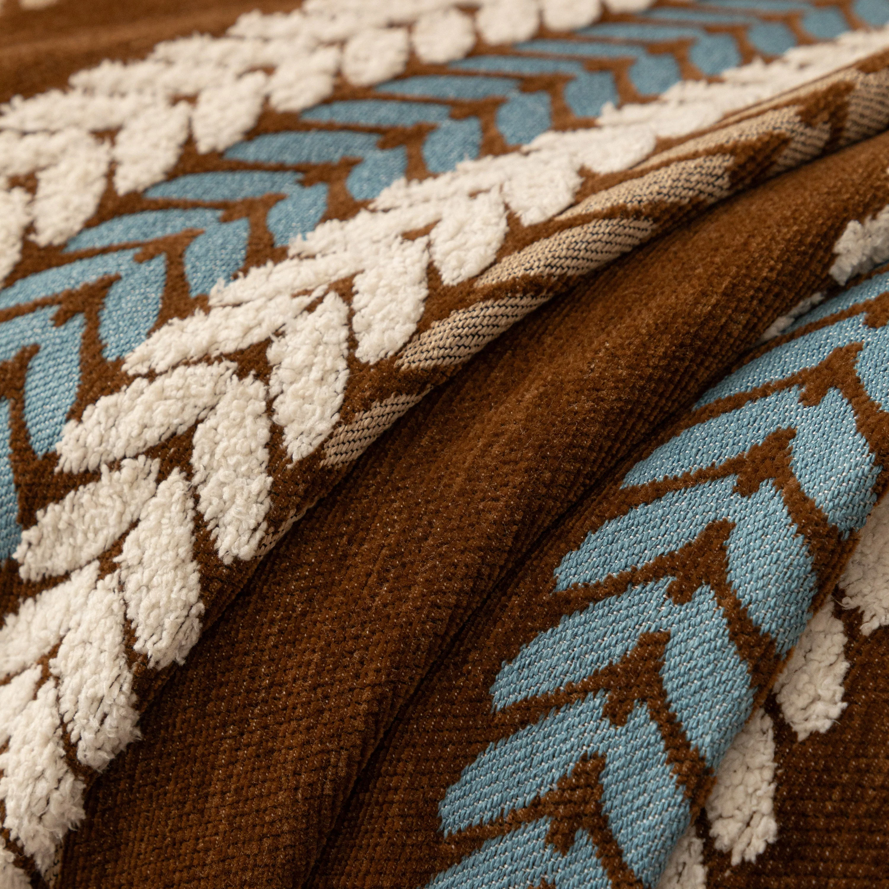 Cozy Decorative Throw Blanket for Couches, Boho Plush Woven Sofa Cover with Stripes - Image 18