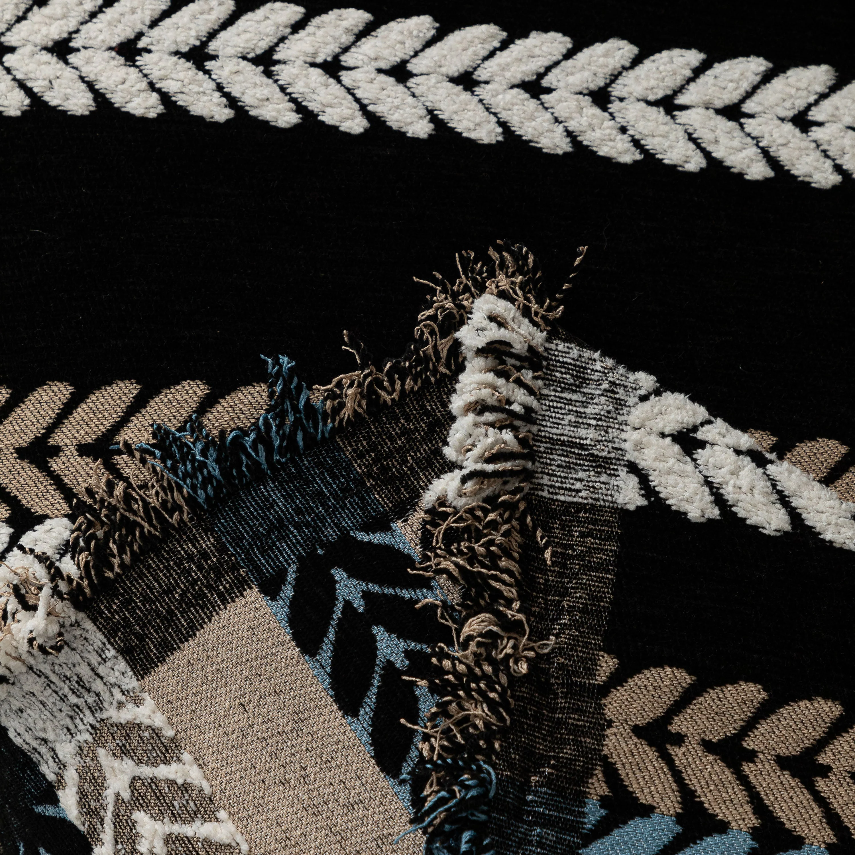 Cozy Decorative Throw Blanket for Couches, Boho Plush Woven Sofa Cover with Stripes - Image 64