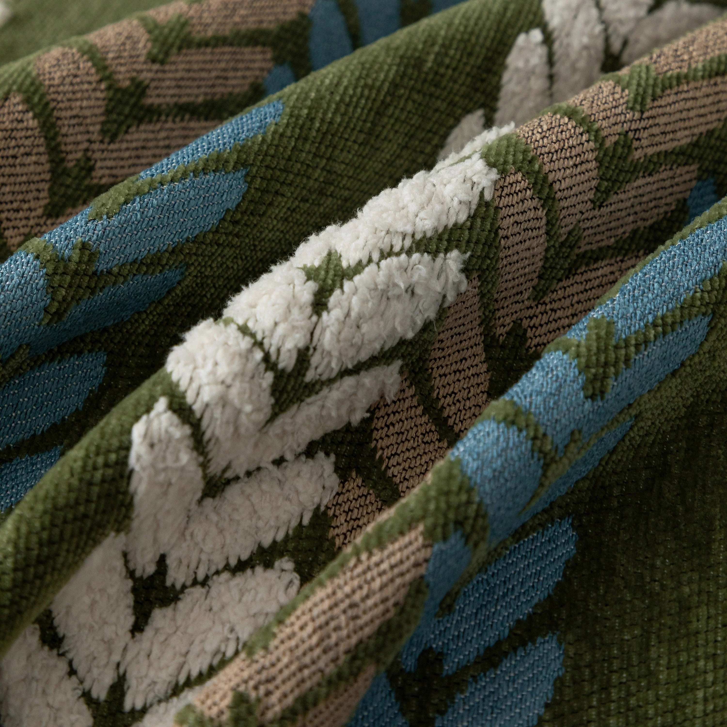 Cozy Decorative Throw Blanket for Couches, Boho Plush Woven Sofa Cover with Stripes - Image 86