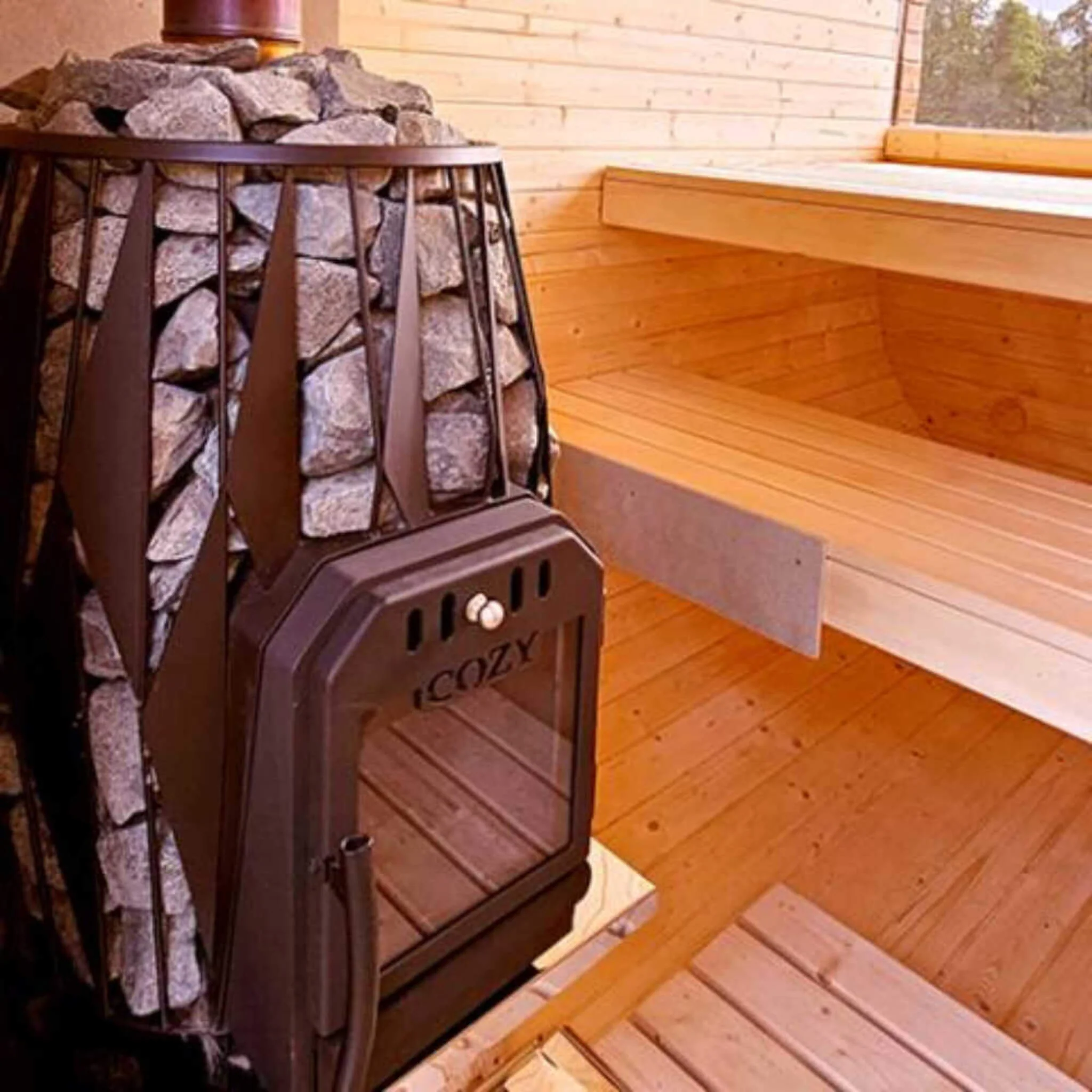 Cozy Heat OG Wood-Burning Sauna Stove With Sauna Stones [COZY OG] (SAK37298) - Image 6