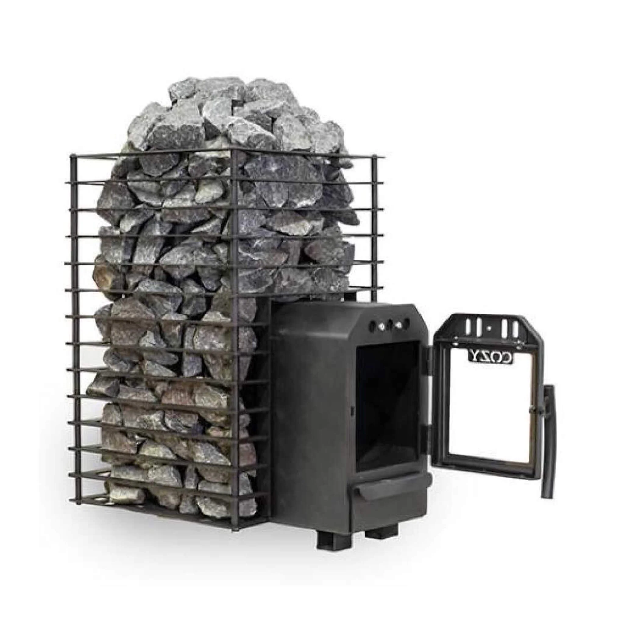 Cozy Heat Quattro Thru-Wall Square Style Sauna Stove With Sauna Stones [COZY QUATTRO TW] (SAK81754) - Image 5
