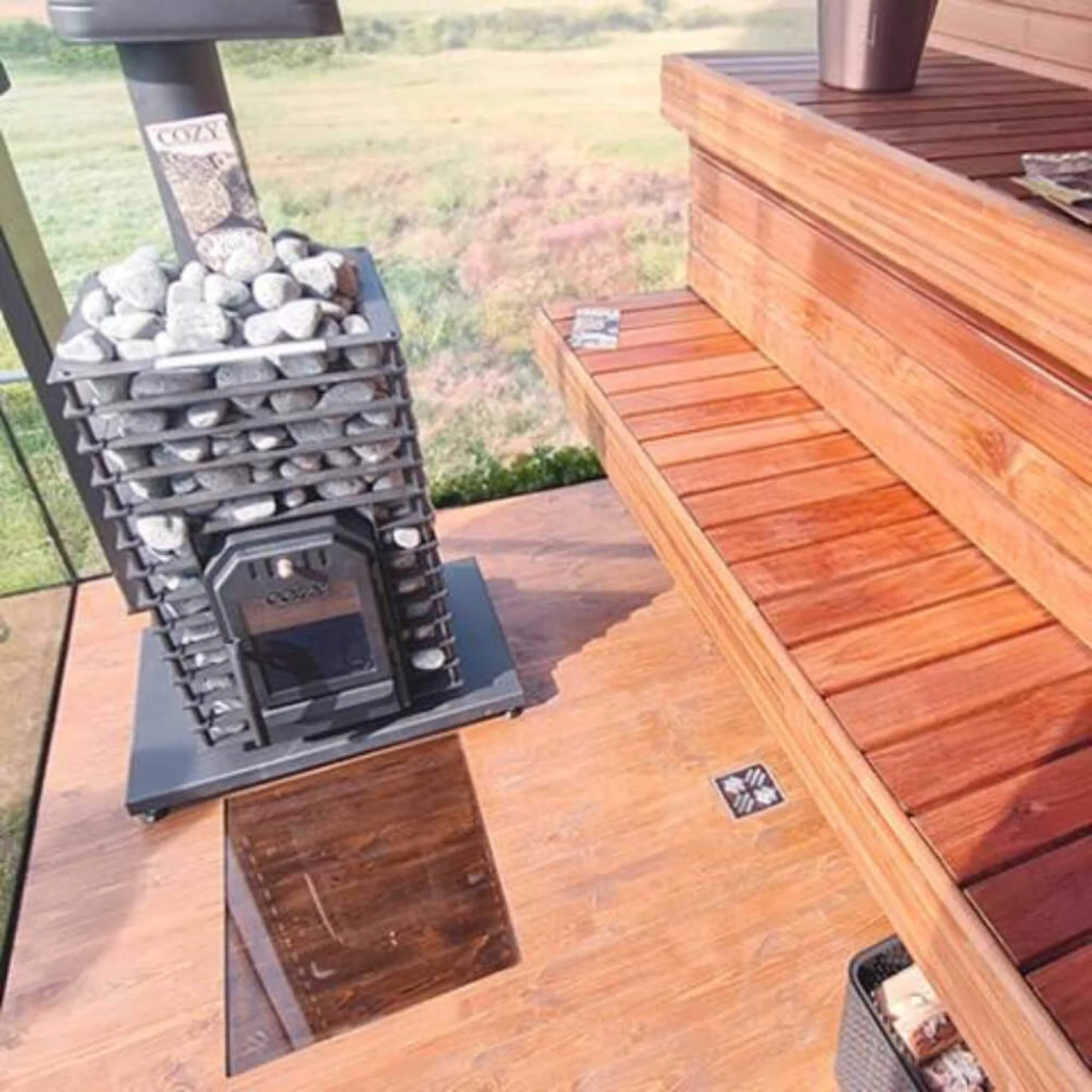 Cozy Heat Quattro Wood-Fired Sauna Stove With Sauna Stones [COZY QUATTRO] (SAK23947) - Image 5