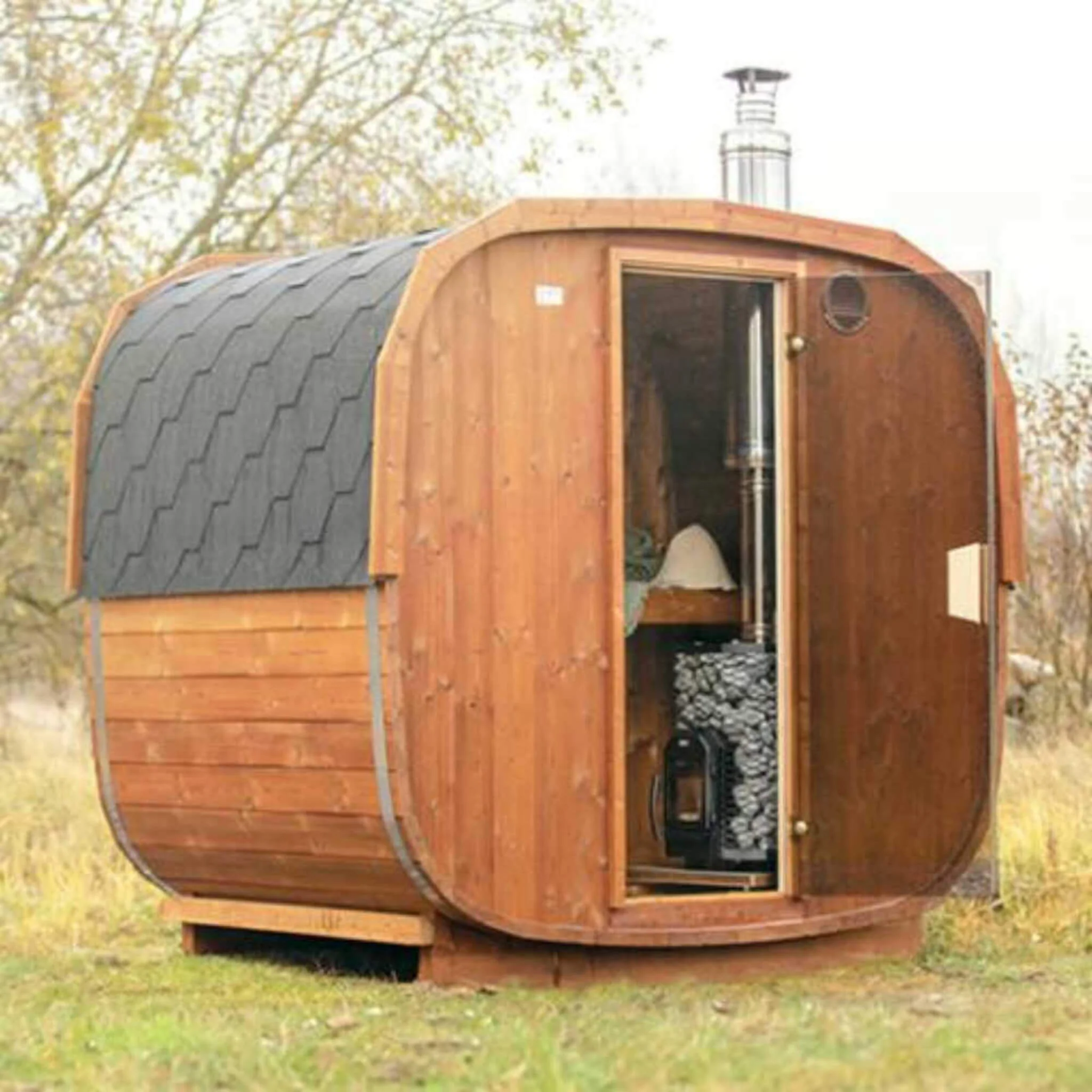 Cozy Heat Wood-Burning Floor Mount Sauna Stove With Chimney Kit And Sauna Stones [COZY] (SAK57382) - Image 5
