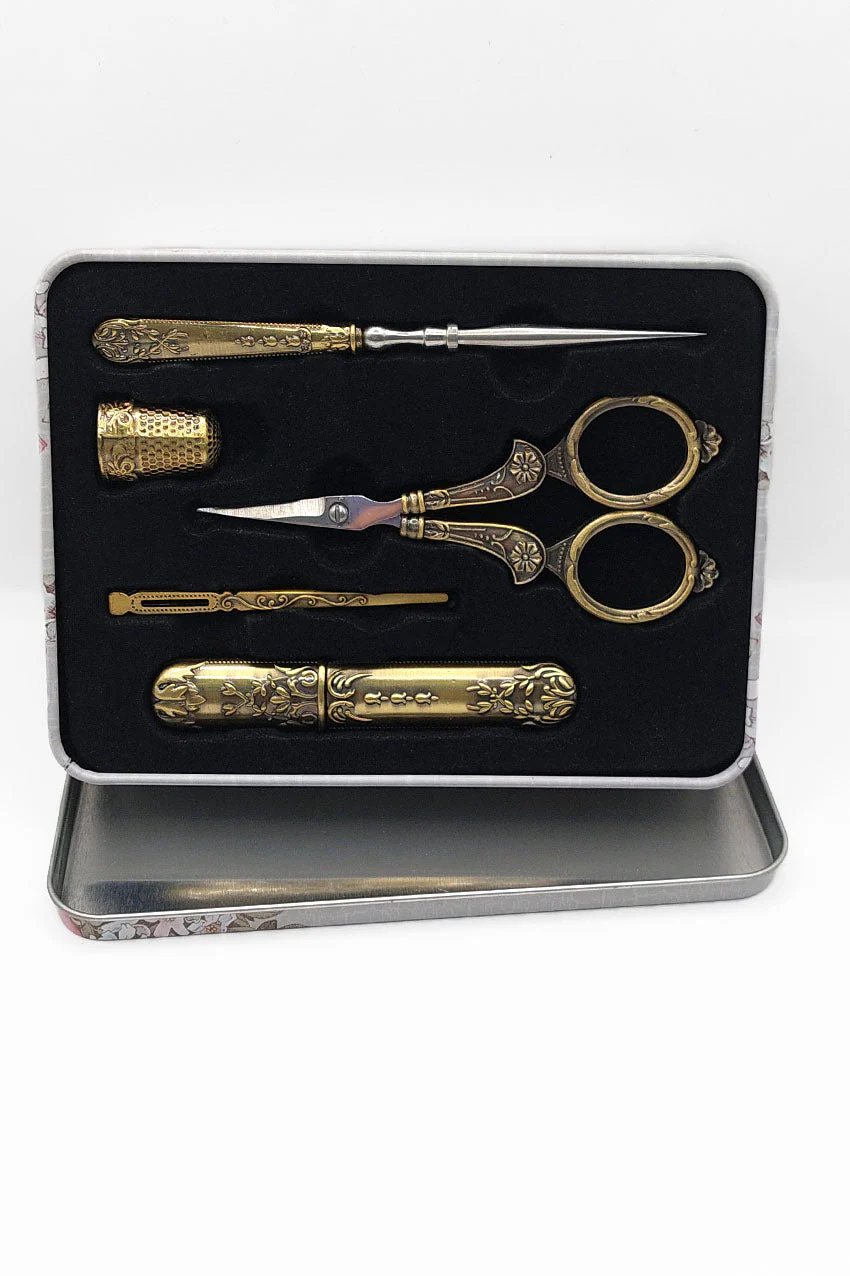 Craft Scissors for Felting & Embroidery Wizardi F07-M13-4-bronze - Image 2
