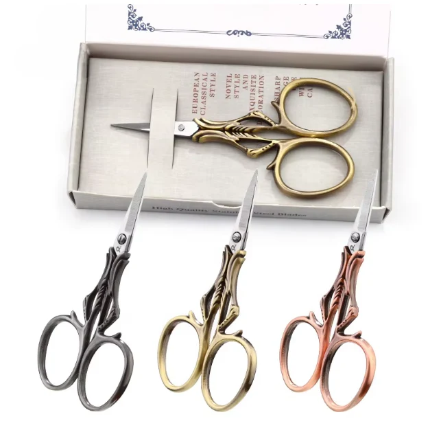 Craft Scissors for Felting & Embroidery Wizardi F07-M13-5-bronze - Image 3