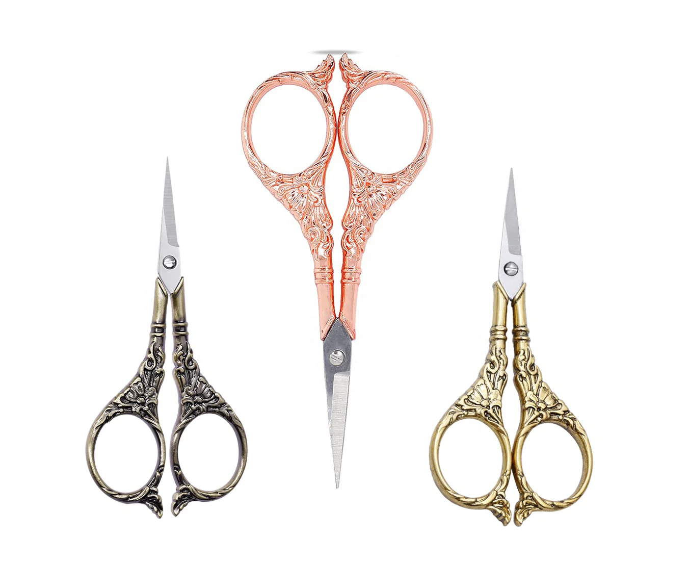 Craft Scissors for Felting & Embroidery Wizardi F07-M13-8-bronze - Image 2