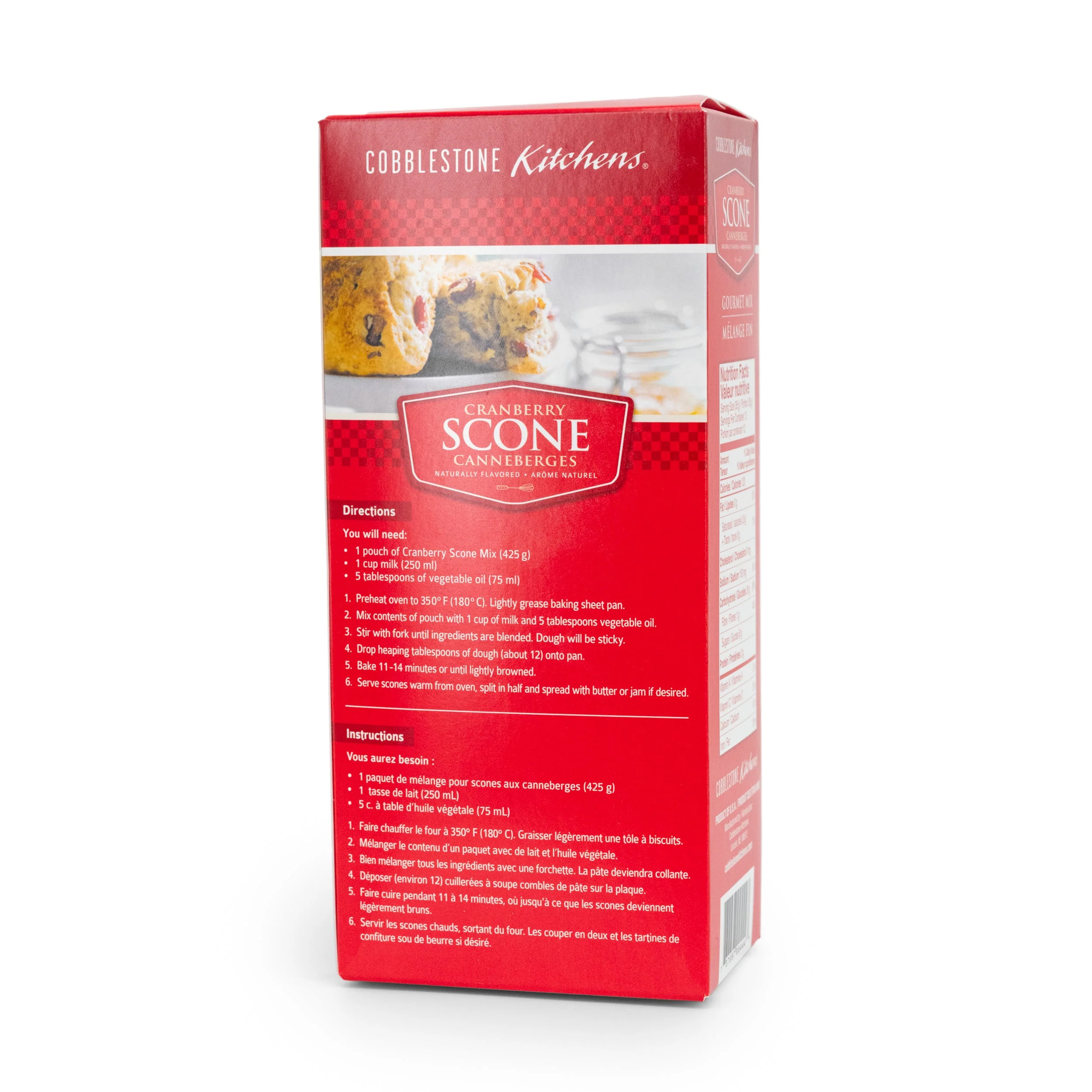 Cranberry Scone Mix | Pack of 6 | 15 oz | Cobblestone Kitchen - Image 3