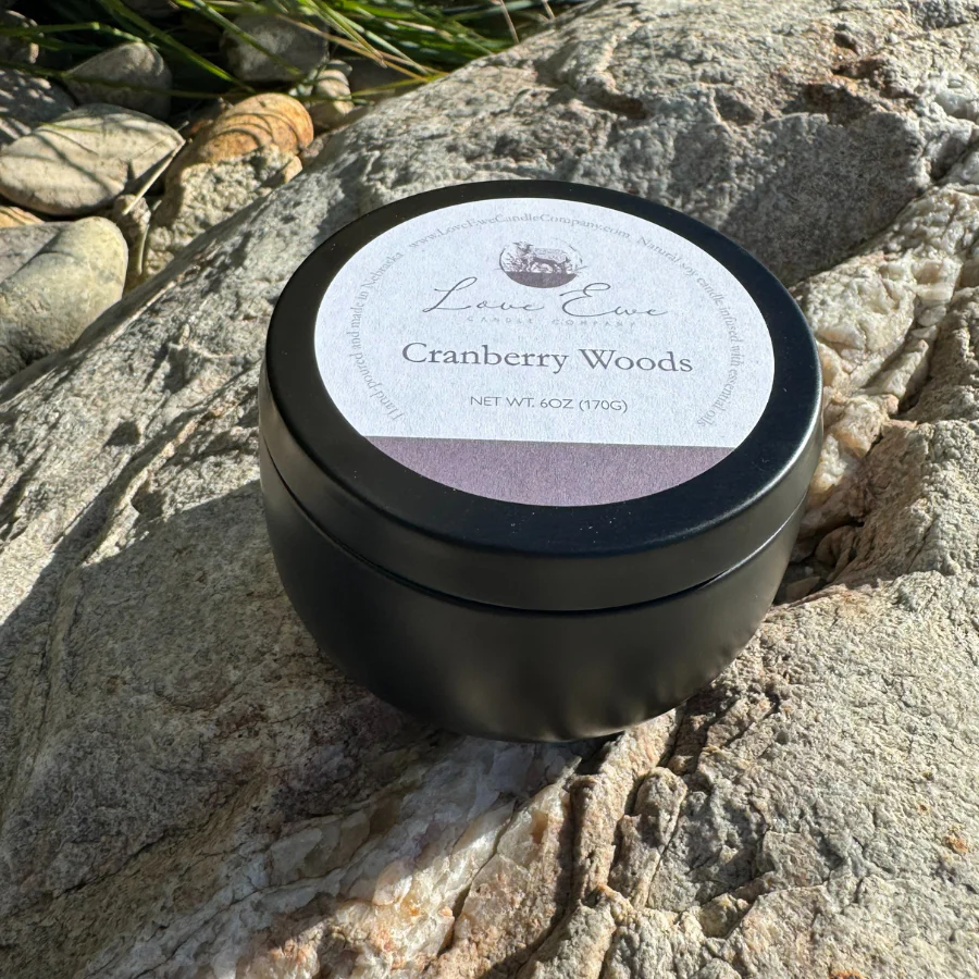 Cranberry Woods Scented Candle | 6 oz | Love Ewe Candle Company - Image 5