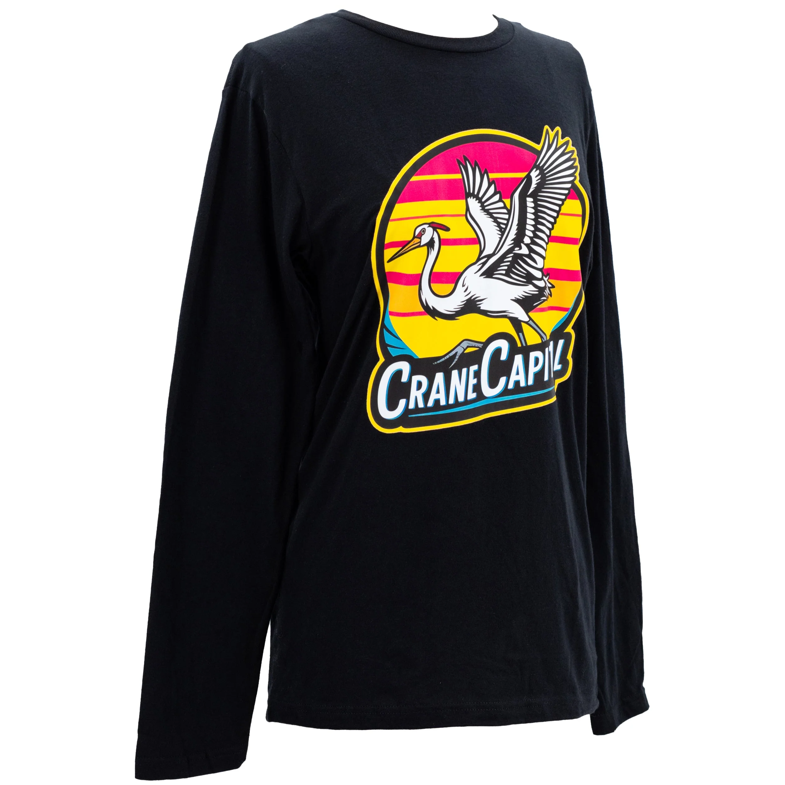 Crane Capital Long Sleeve Shirt | Black | Double Play Apparel & Engraving LLC - Image 2