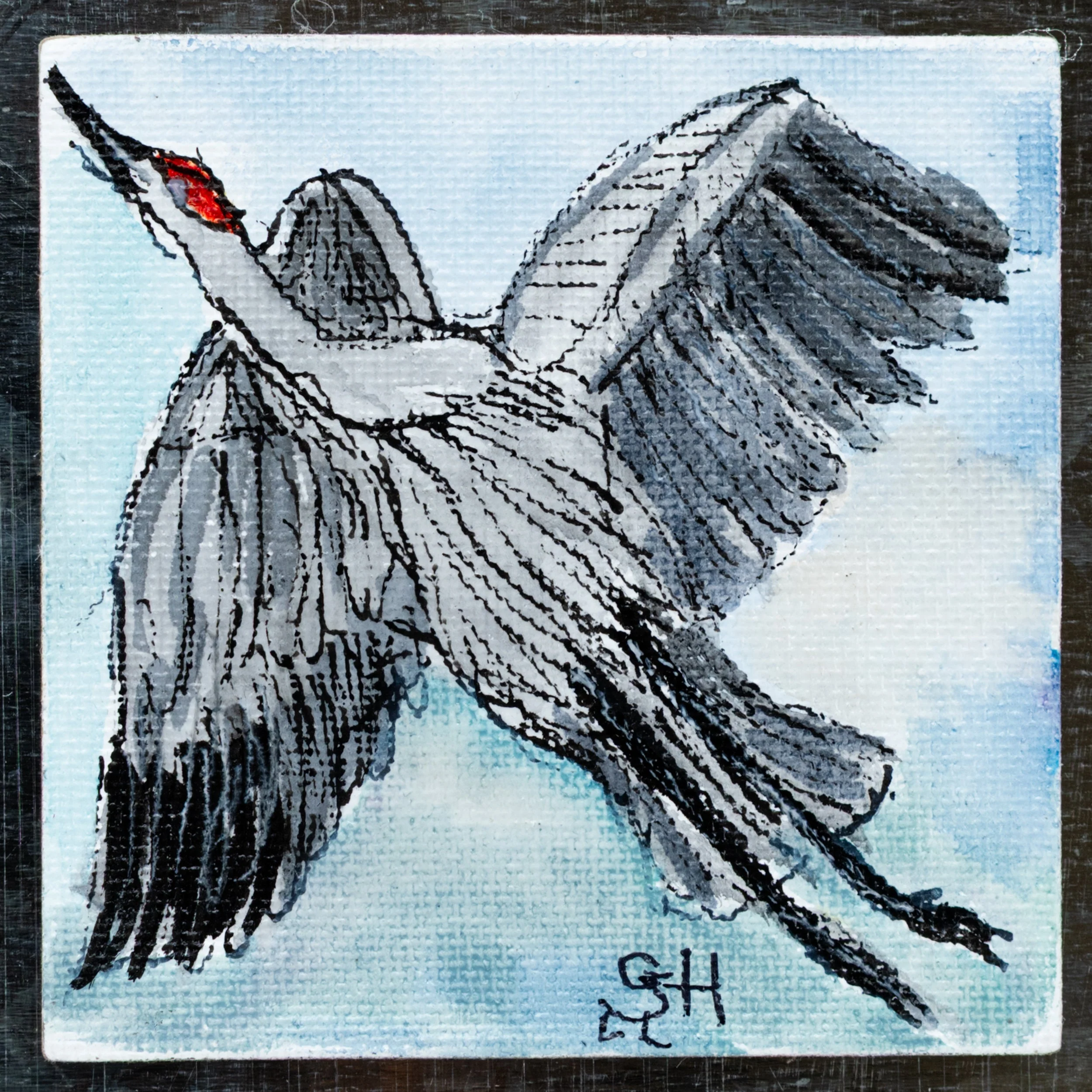 Crane Magnet | Multiple Designs | Hand-Painted | Sheryll Hickman Art - Image 4