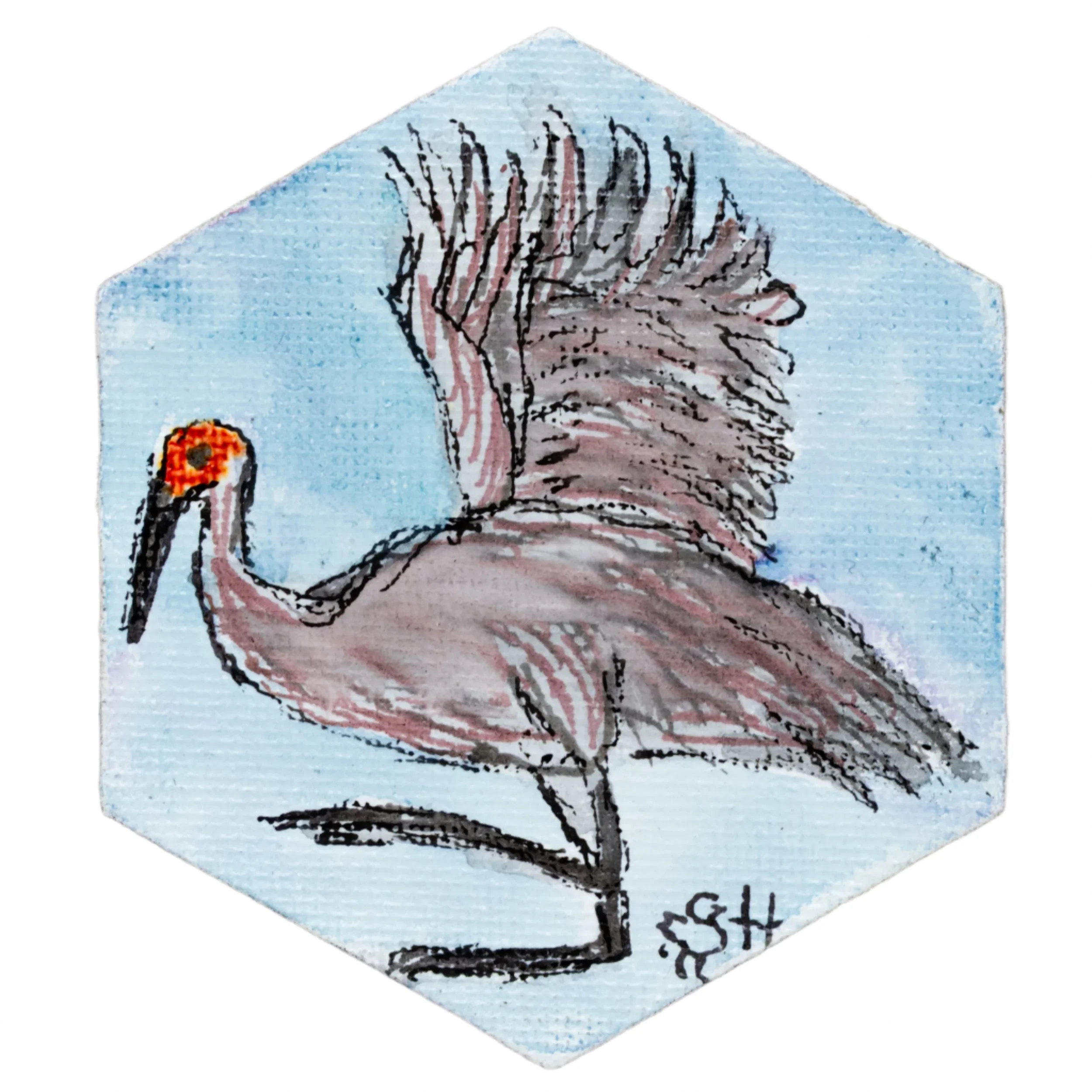 Crane Magnet | Multiple Designs | Hand-Painted | Sheryll Hickman Art - Image 9