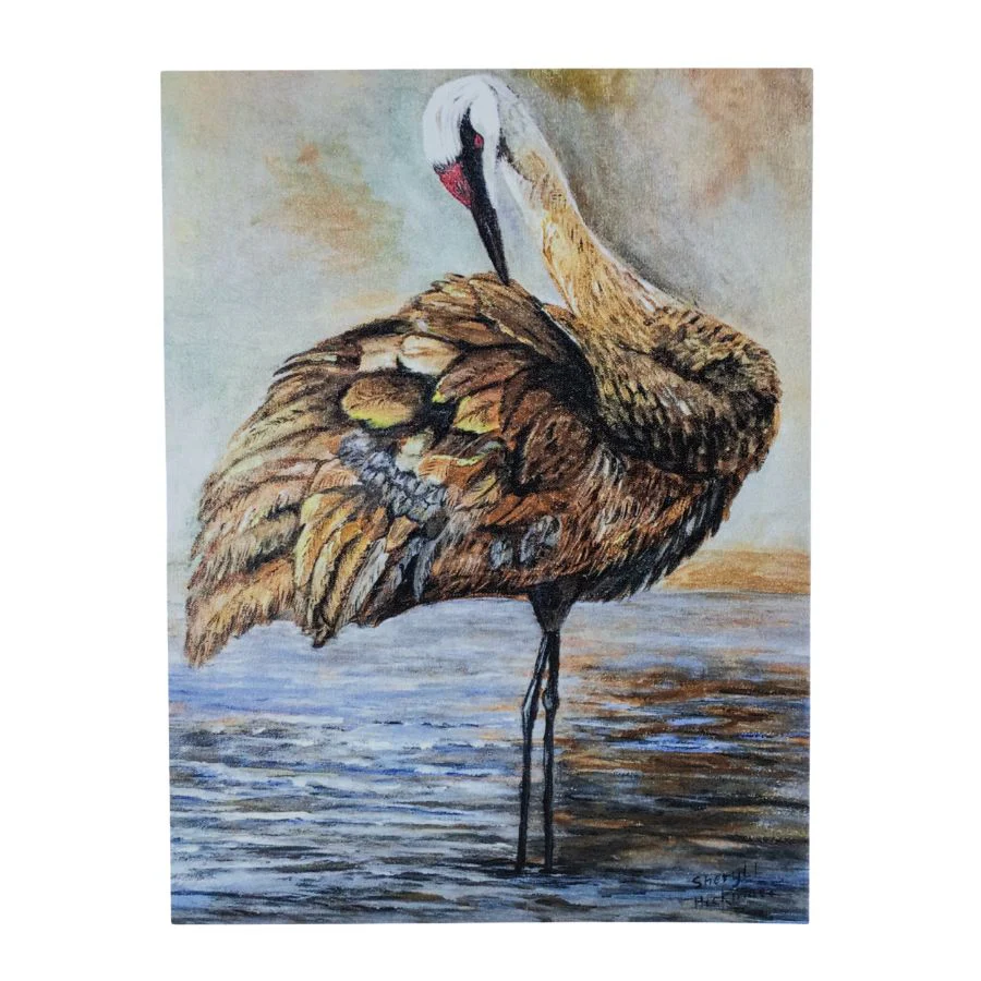Crane Variety Card Set | Set of 3 | 4" x 6" | Hand-Painted | Sheryll Hickman Art - Image 2
