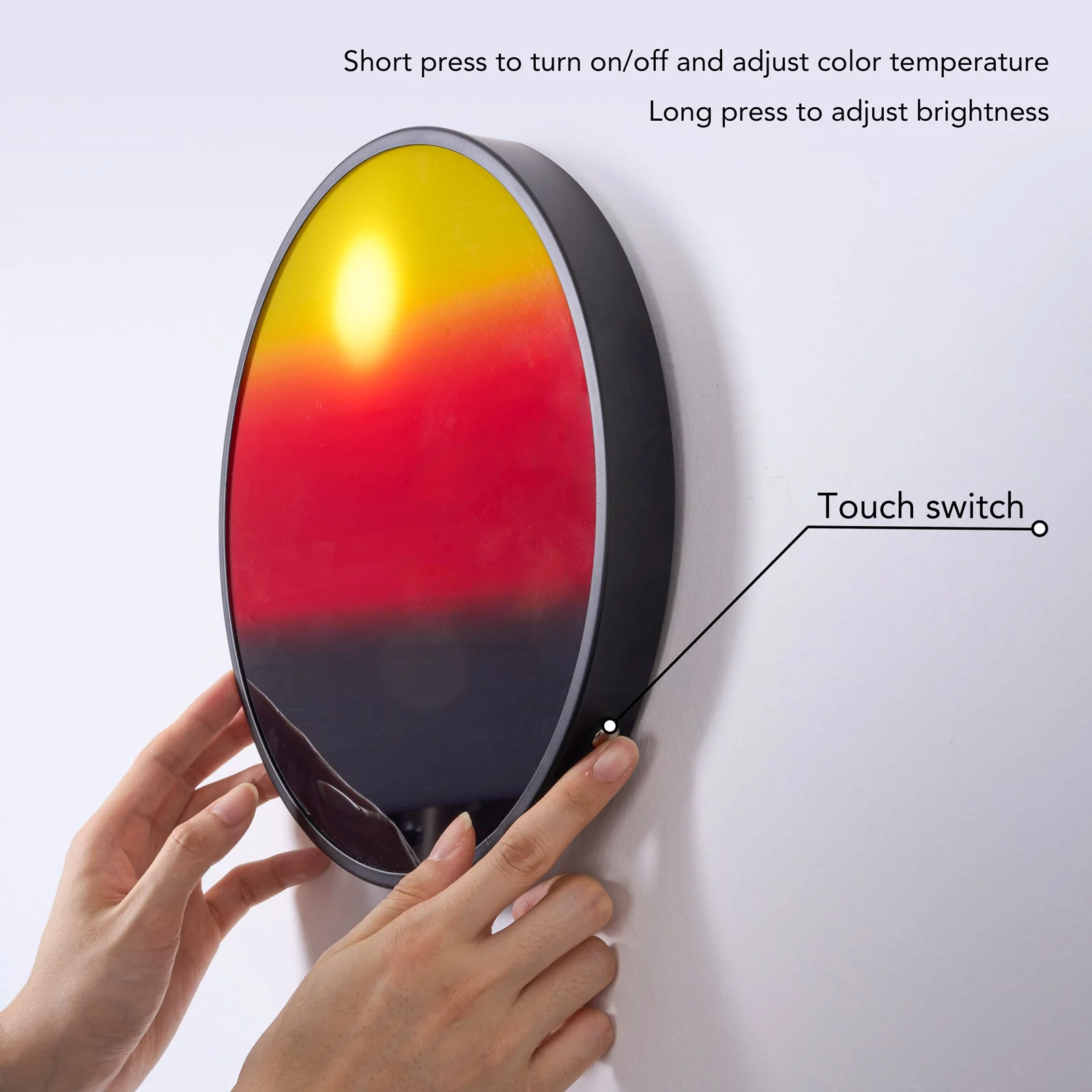 Creative Sunset Hand Pulled Night Light, Movable Sunrise to Sunset Scenery Wall Lamp, Battery Rechargeable Wall Light - Image 4