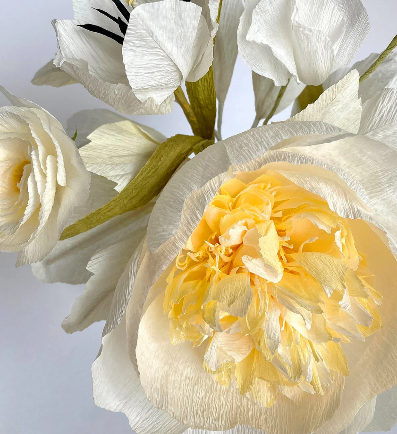 Creme Brulee | Neutral Paper Flower Bouquet - Image 2