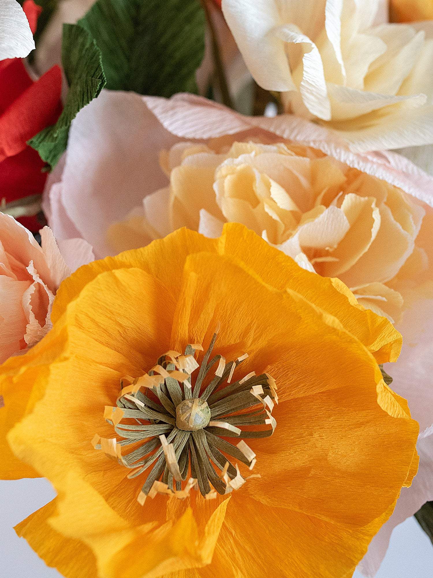 Crêpe Paper Suzette | Colorful Paper Flower Bouquet - Image 2