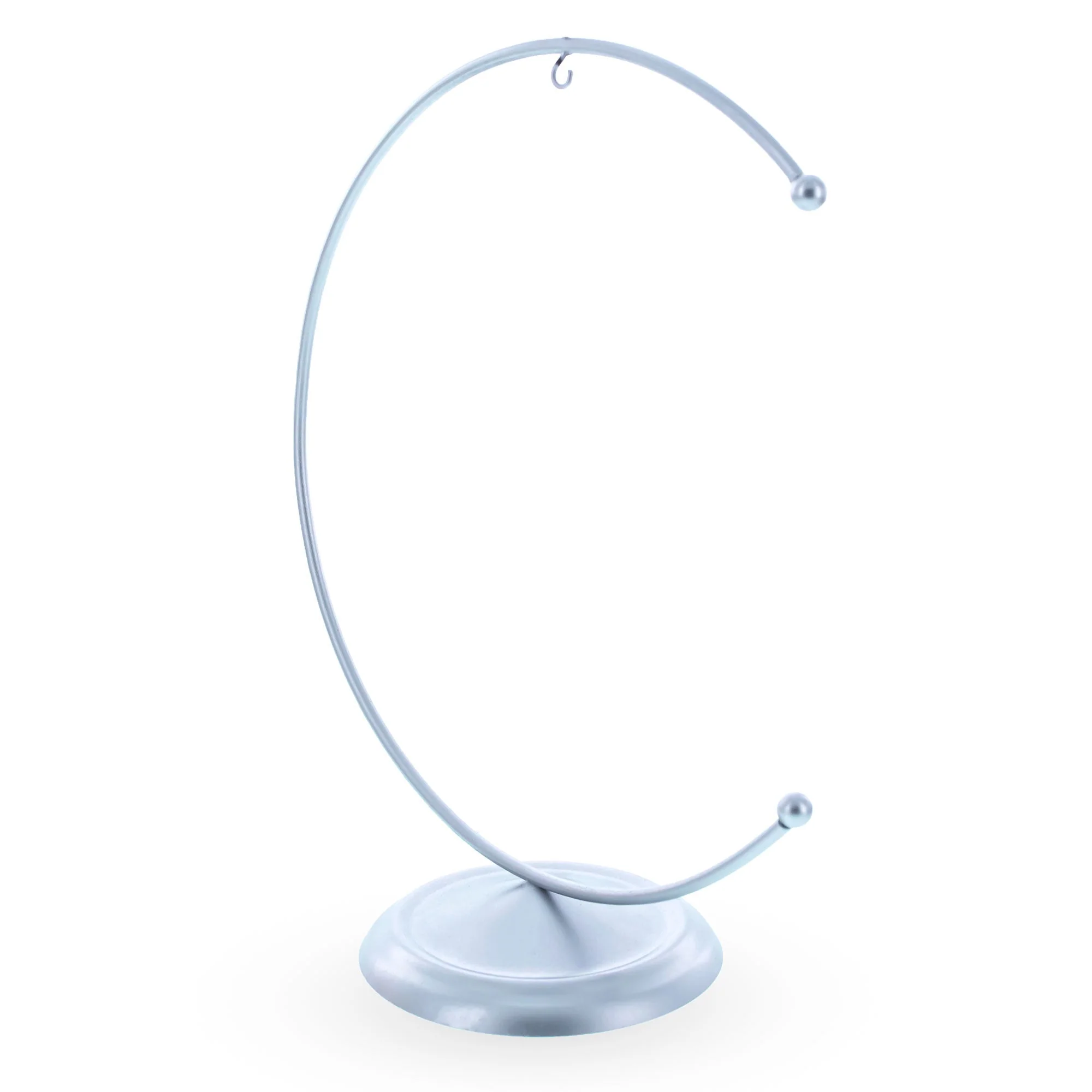 Crescent Moon Silver Metal Ornament Display Stand 8.8 Inches (Poland) - Image 4