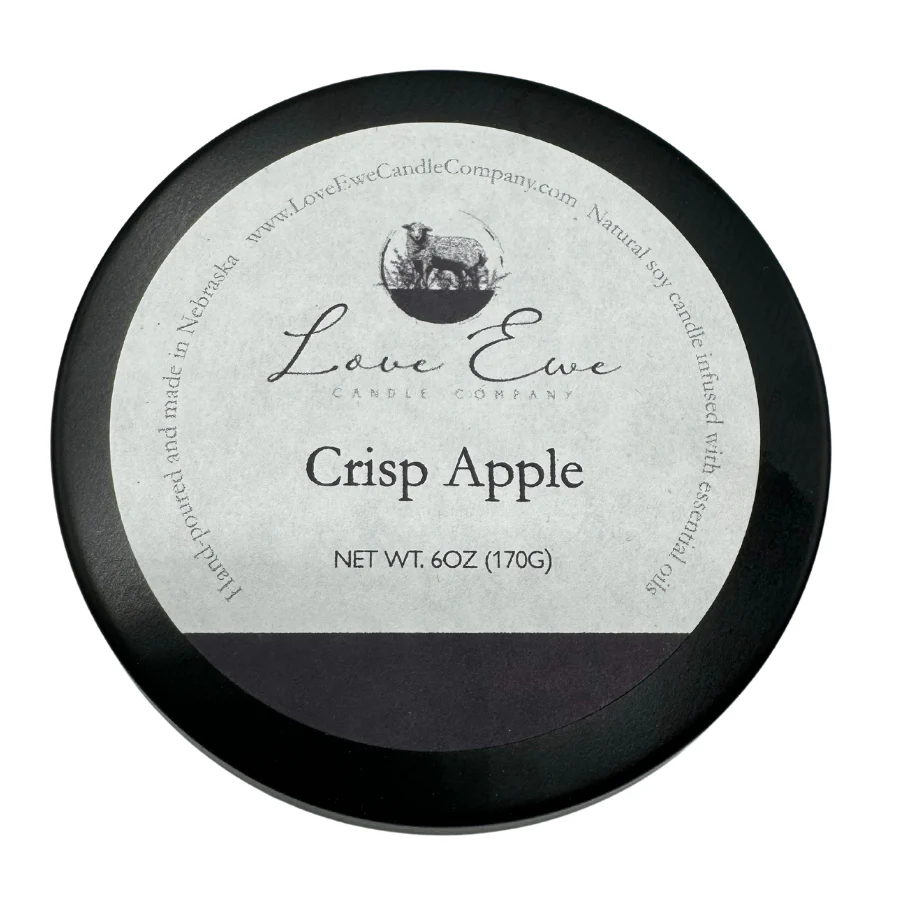 Crisp Apple Scented Candle | 6 oz | Love Ewe Candle Company (SF) - Image 3