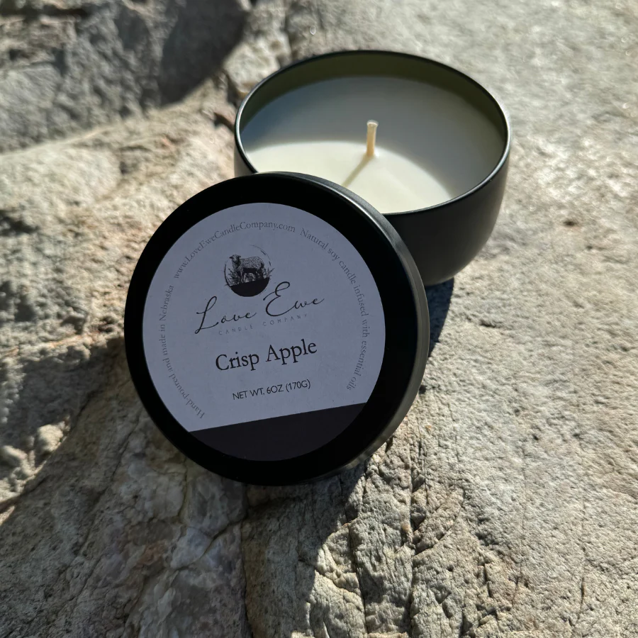 Crisp Apple Scented Candle | 6 oz | Love Ewe Candle Company (SF) - Image 5