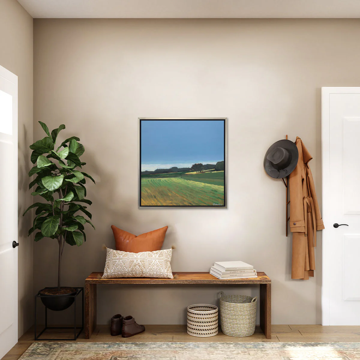 Cropped Fields - Limited Edition Canvas Print - Image 2
