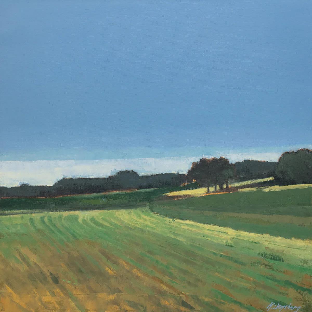 Cropped Fields - Limited Edition Canvas Print - Image 3