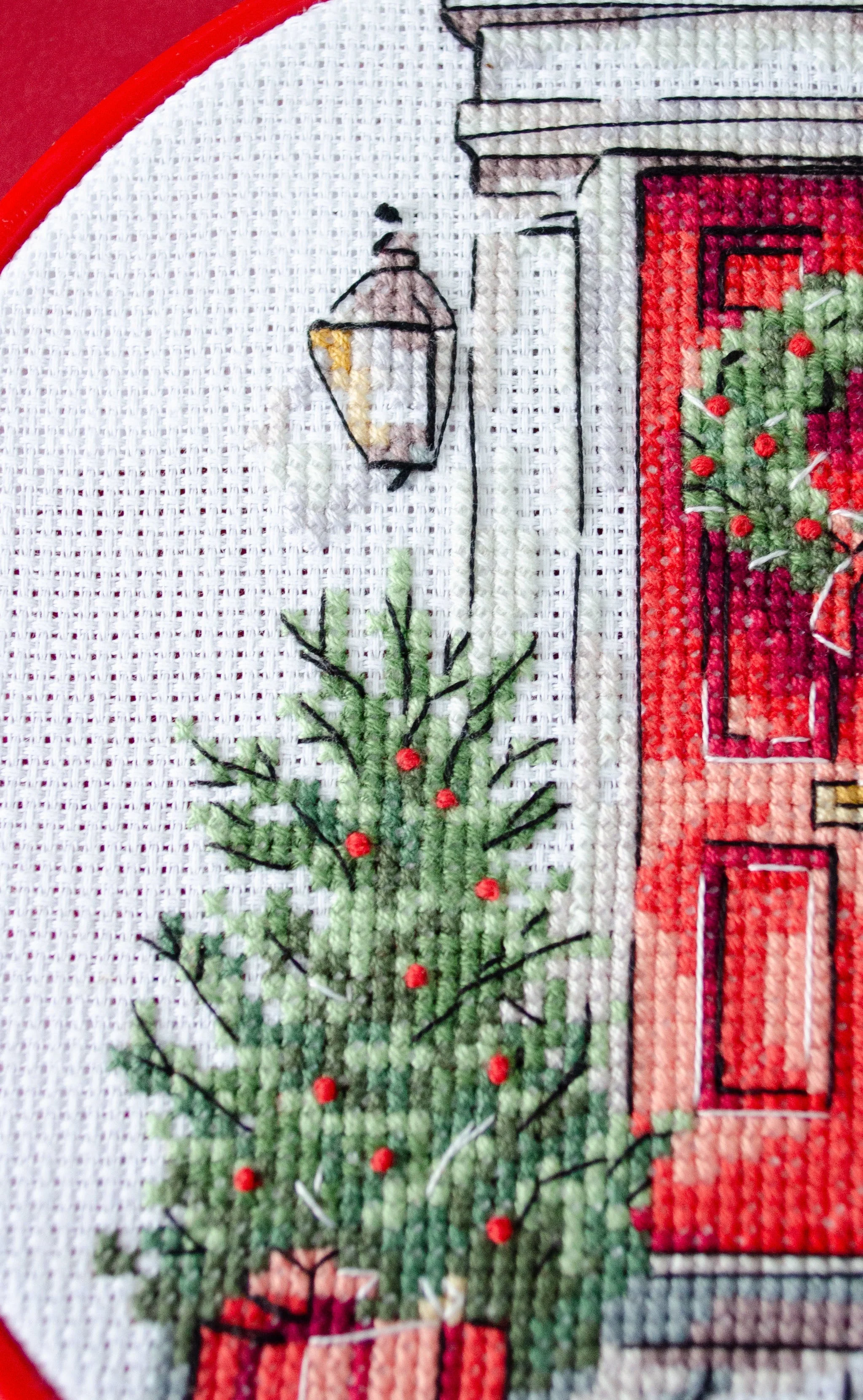 Cross-stitch kit - Festive welcome AHM-089 - Image 2