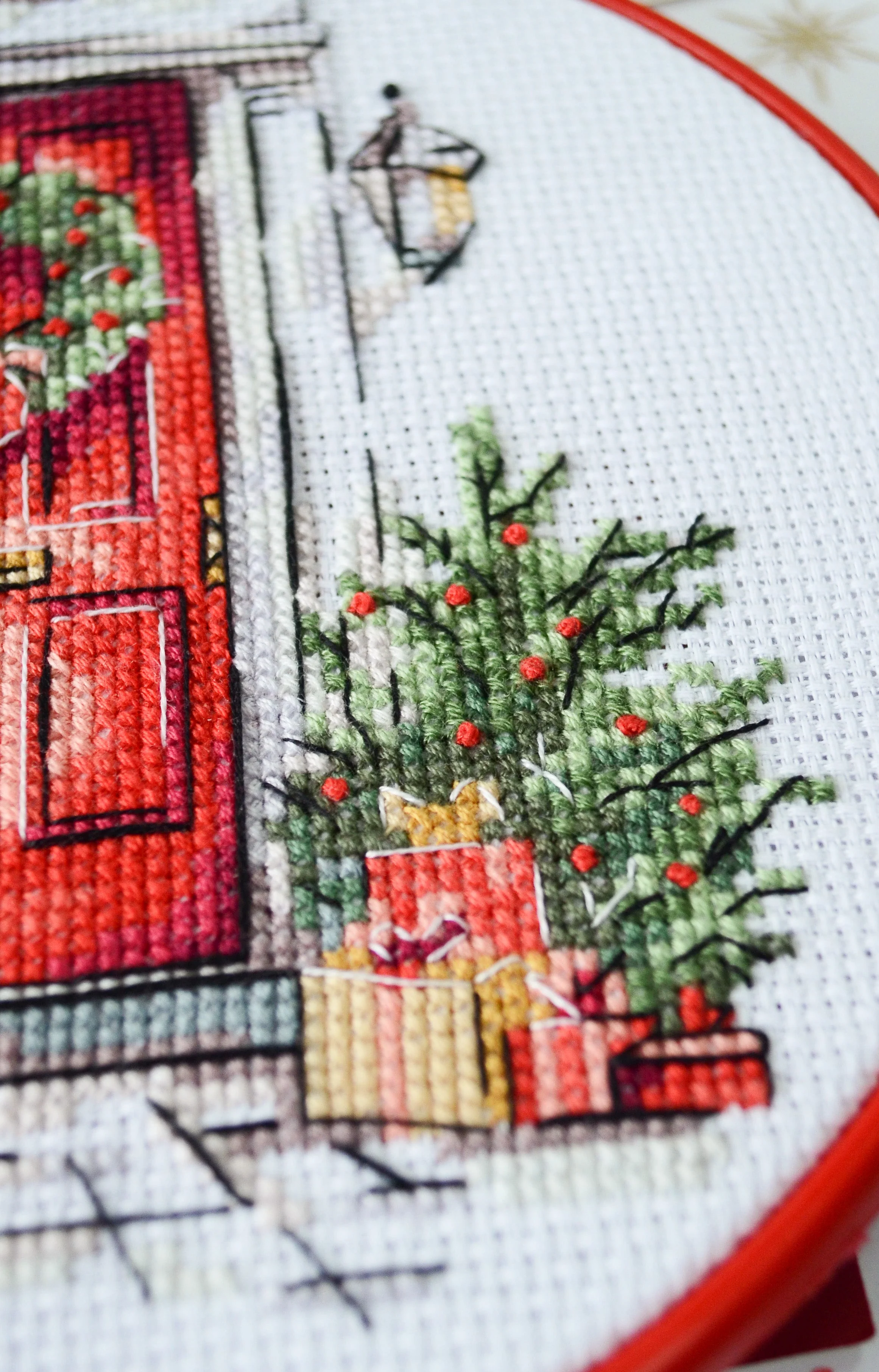 Cross-stitch kit - Festive welcome AHM-089 - Image 5