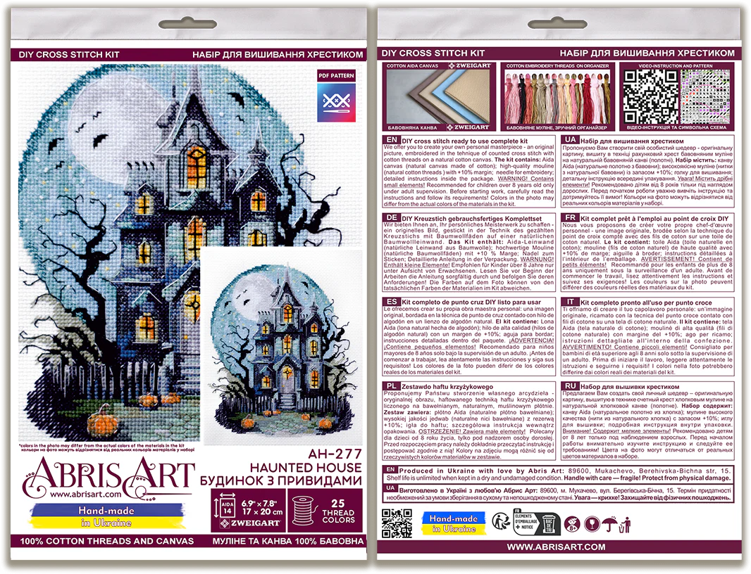 Cross-stitch kit - Haunted House AH-277 - Image 3