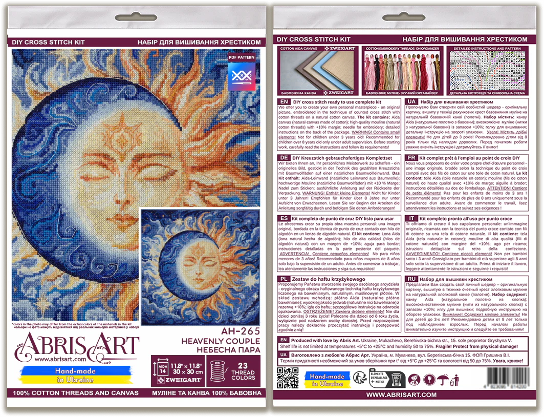 Cross-stitch kit - Heavenly Couple AH-265 - Image 3